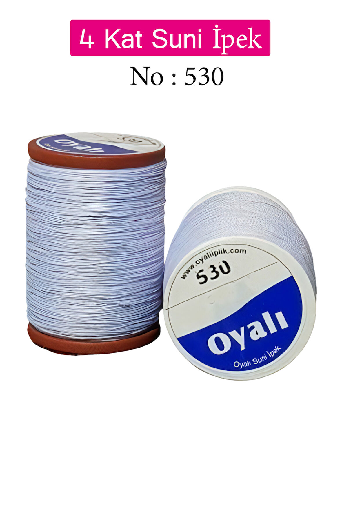 Oyalı 4 Kat Suni İpek İplik İğne Oyası Boncuk İpi Tığ Oyası No:530