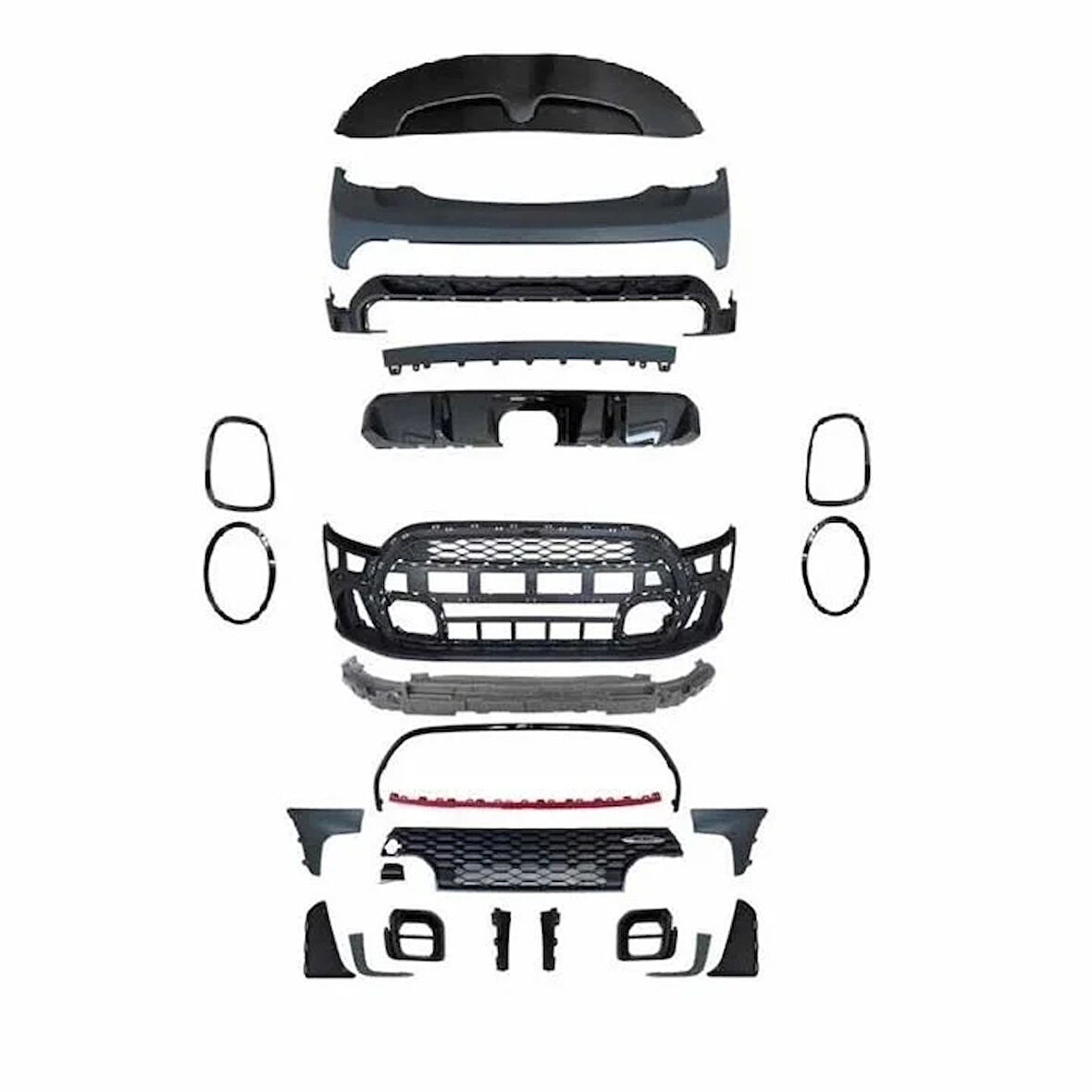 Mini Cooper F55 4D JCW 2021+ Uyumlu Body Kit