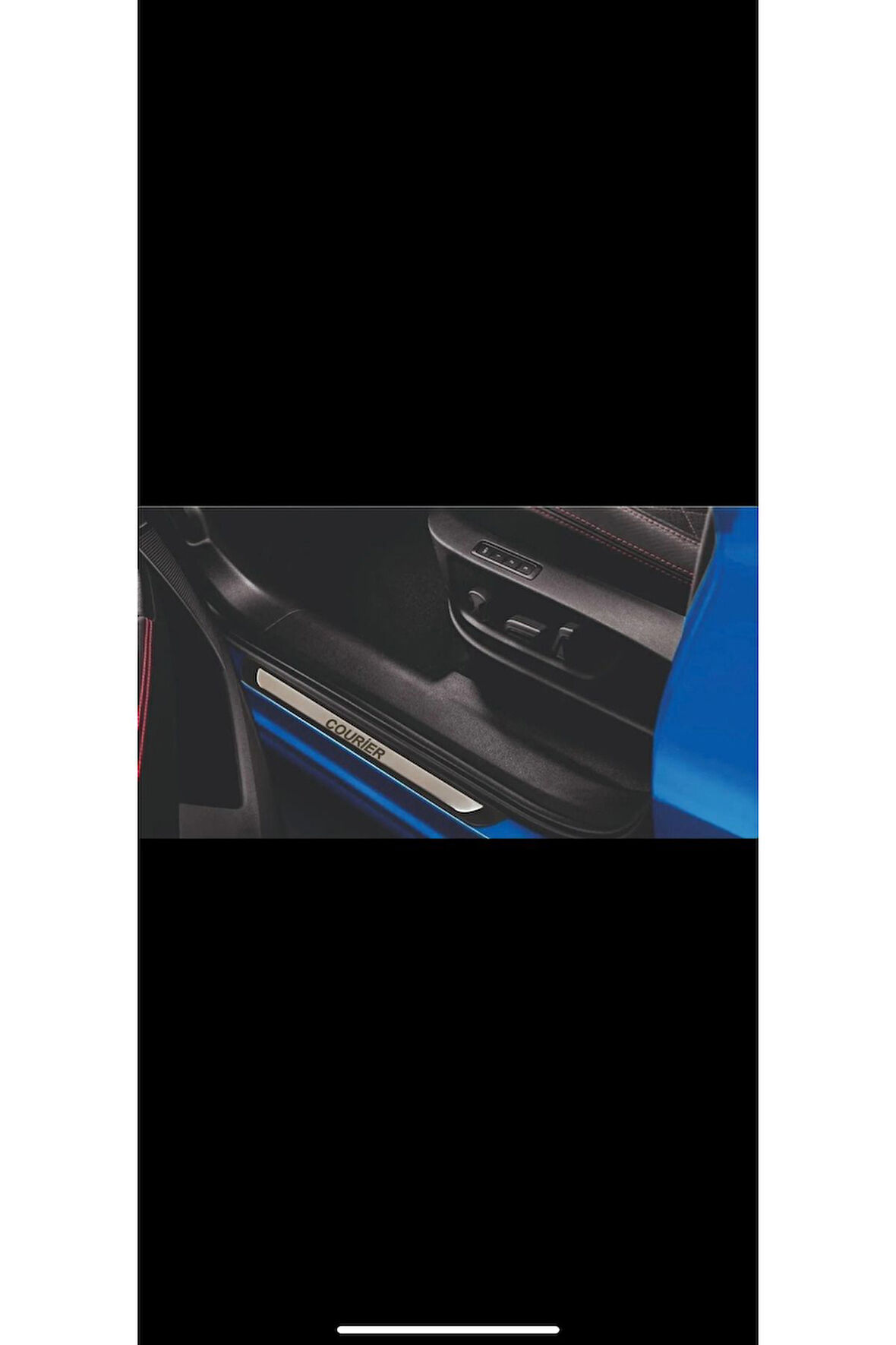 Courier 2014-2017 Modeller Old Krom Kapı Eşiği koruyucu 4 Parça Paslanmaz Çelik