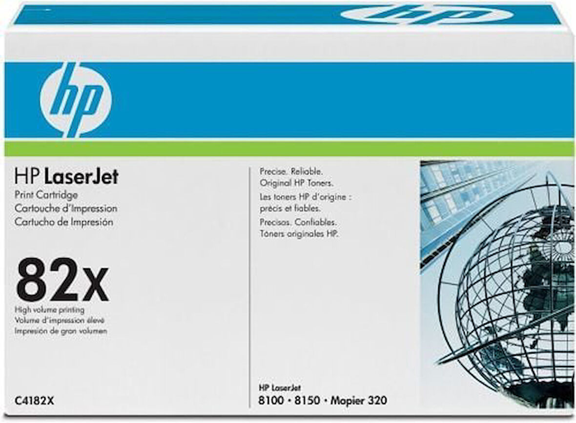 HP C4182X (82X) Siyah Orjinal Toner - Laserjet 8100 / 8150