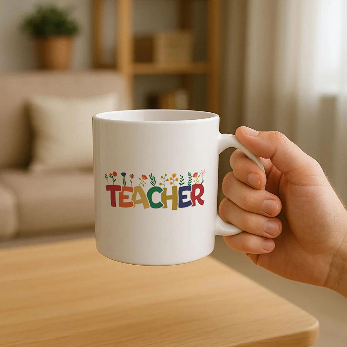 Teacher Baskılı Öğretmenler Günü Hediyesi Kupa Bardak