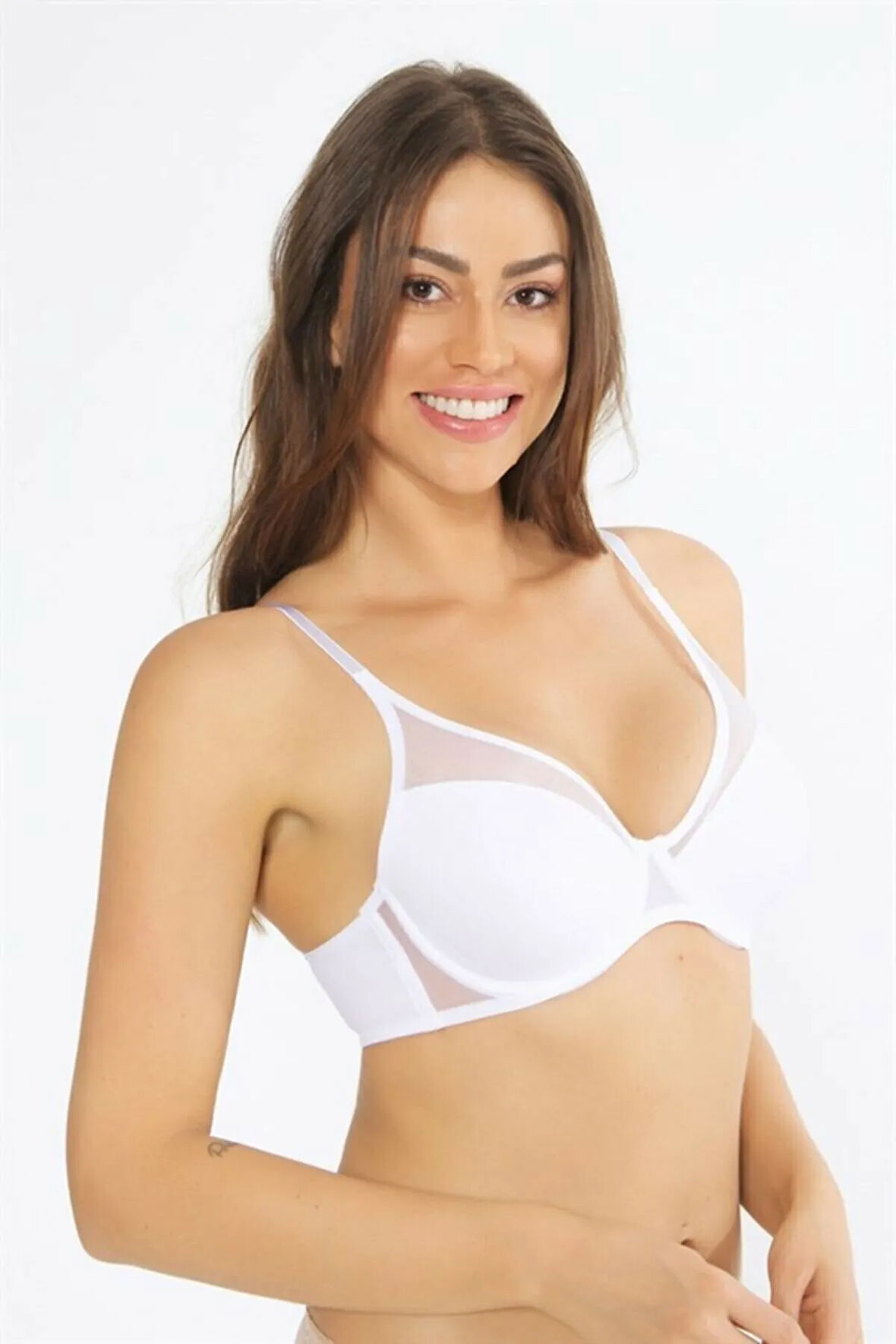 Tül Detaylı Toparlayıcı Sütyen 1010