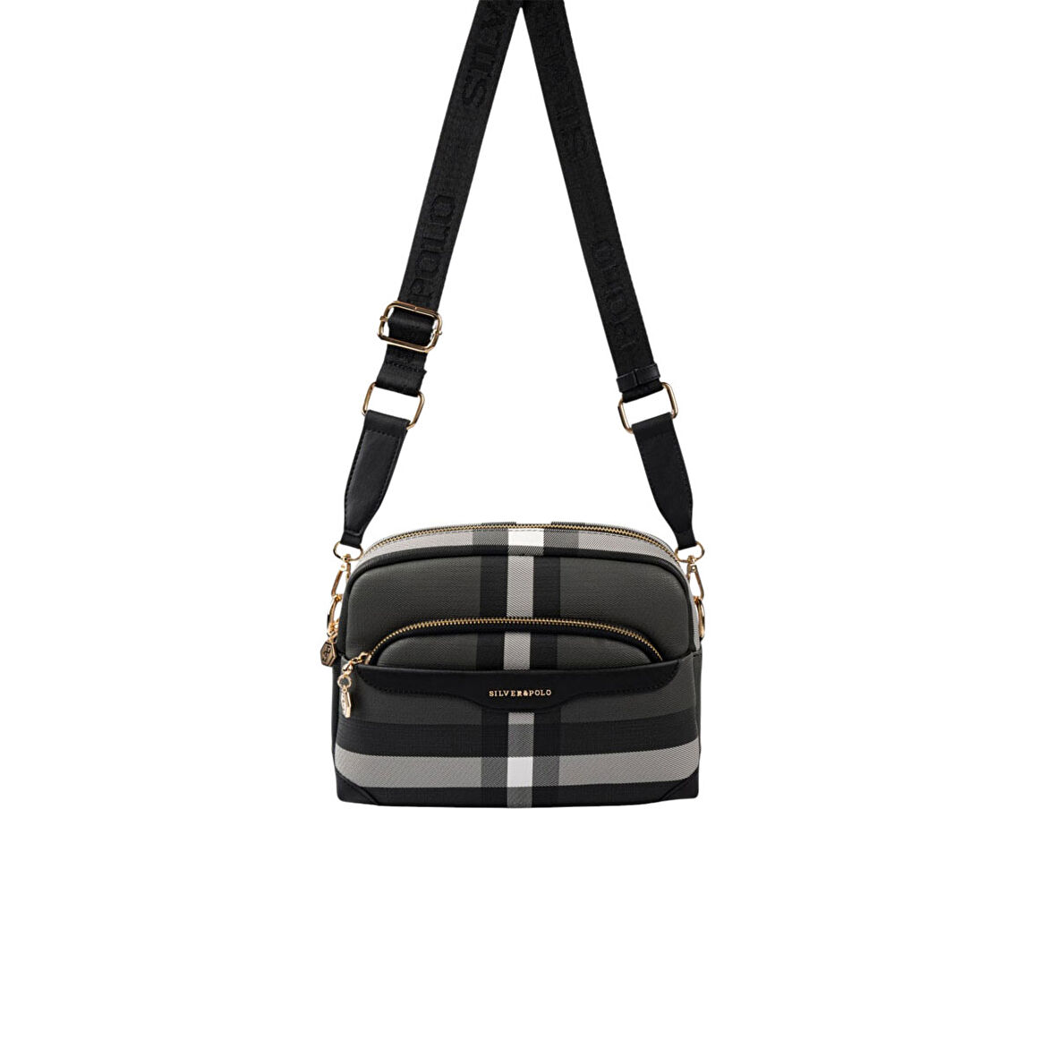 Silver Polo  Kadın Çapraz Çanta 1201-48530 SILVER POLO ÇAPRAZ Kadın ÇANTASI MK129 SİYAH-MAT SİYAH