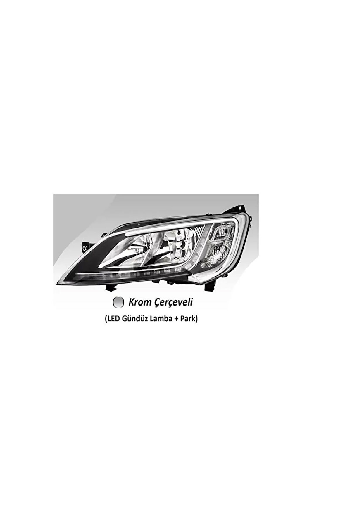 FAR SOL MOTORLU  FIAT DUCATO MAXI CITROEN  JUMPER PEUGEOT BOXER 14- KROM CERCEVELI