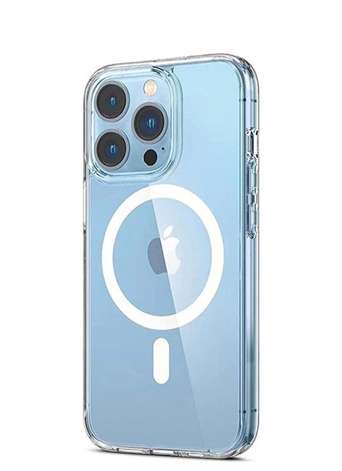  İPhone 15 Pro için Kılıf Kamera Korumalı Magsafe Wireless Şarj Özellikli Şeffaf Kılıf