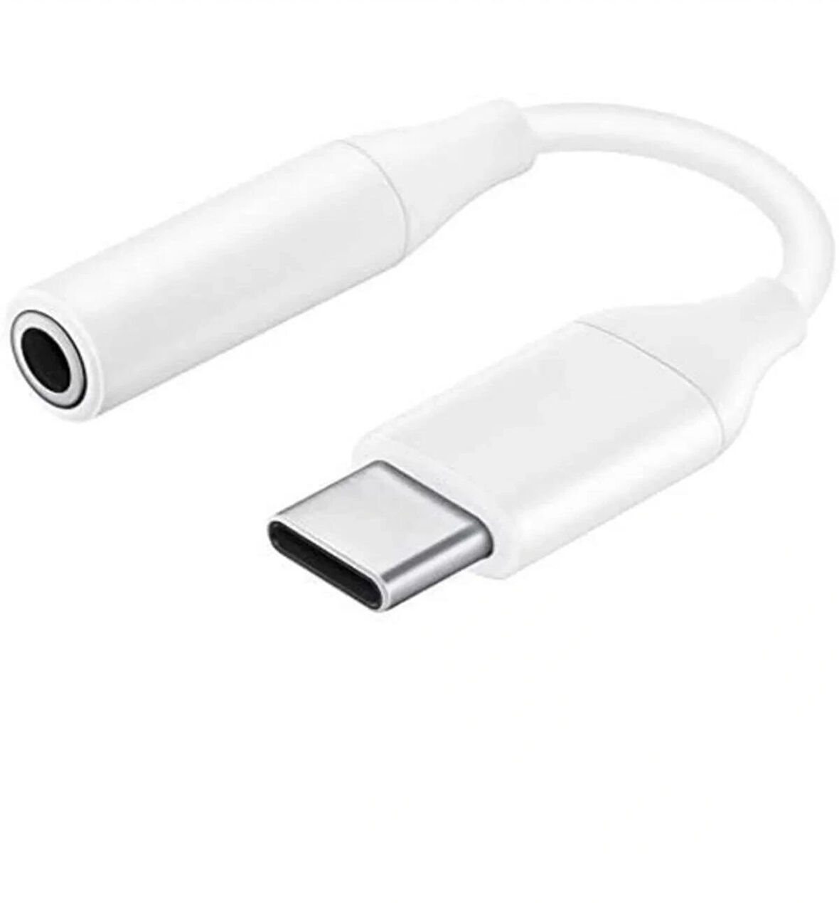 Type-C To Aux 3.5mm Kulaklık Çevirici Dönüştürücü Adaptör Usb-C Adaptör 1.Kalite Beyaz