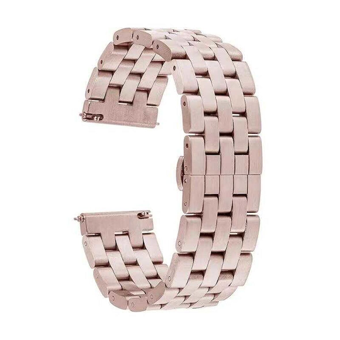 Megafox Xiaomi Mi Watch / Mi Watch Color Metal Paslanmaz Çelik Kordon Geçmeli Şerit Tasarım Kayış