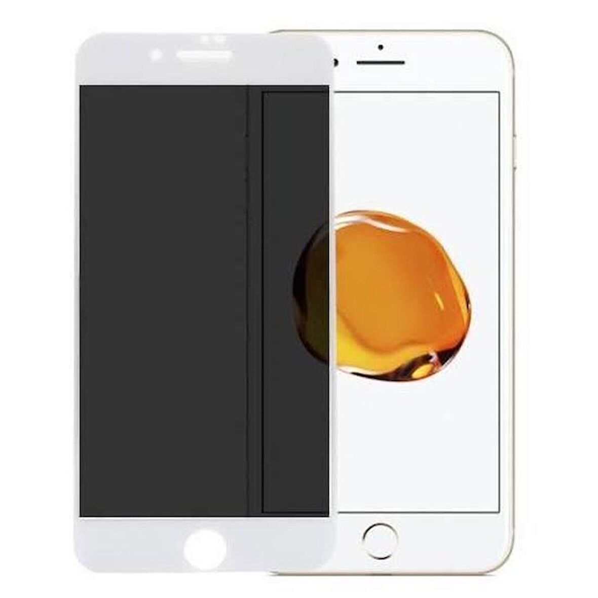 Apple iPhone 6 Plus Beyaz Akfa Metalik Mat Ekran Koruyucu 