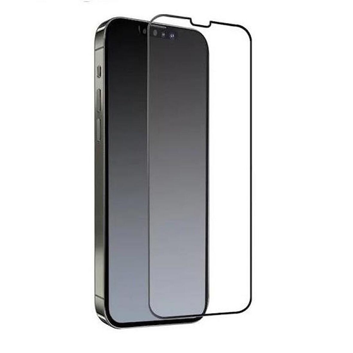 Akfa Apple Uyumlu iPhone 12 Mini Akfa Metalik Şeffaf Ekran Koruyucu