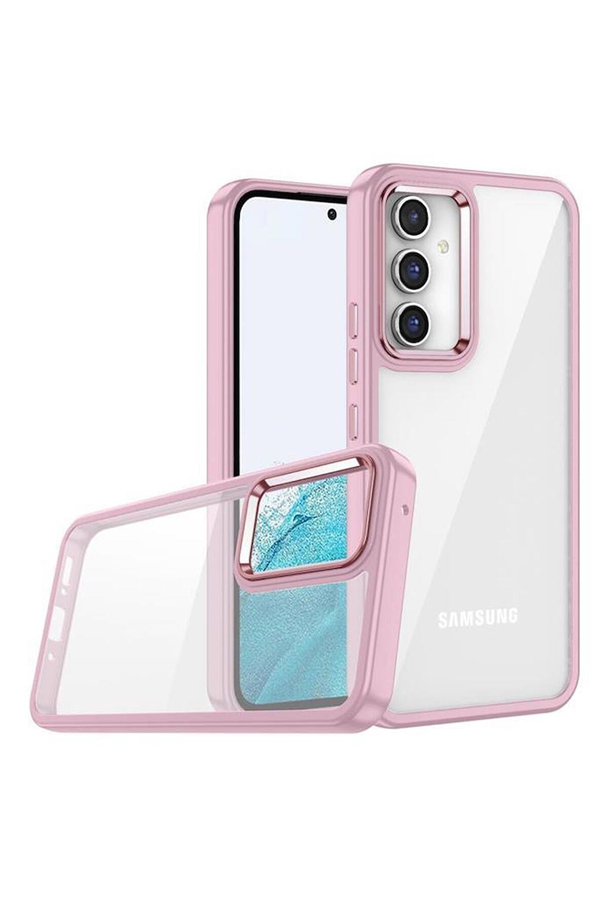 Galaxy A04S Kılıf Kamera Korumalı Mat Renkli Silikon