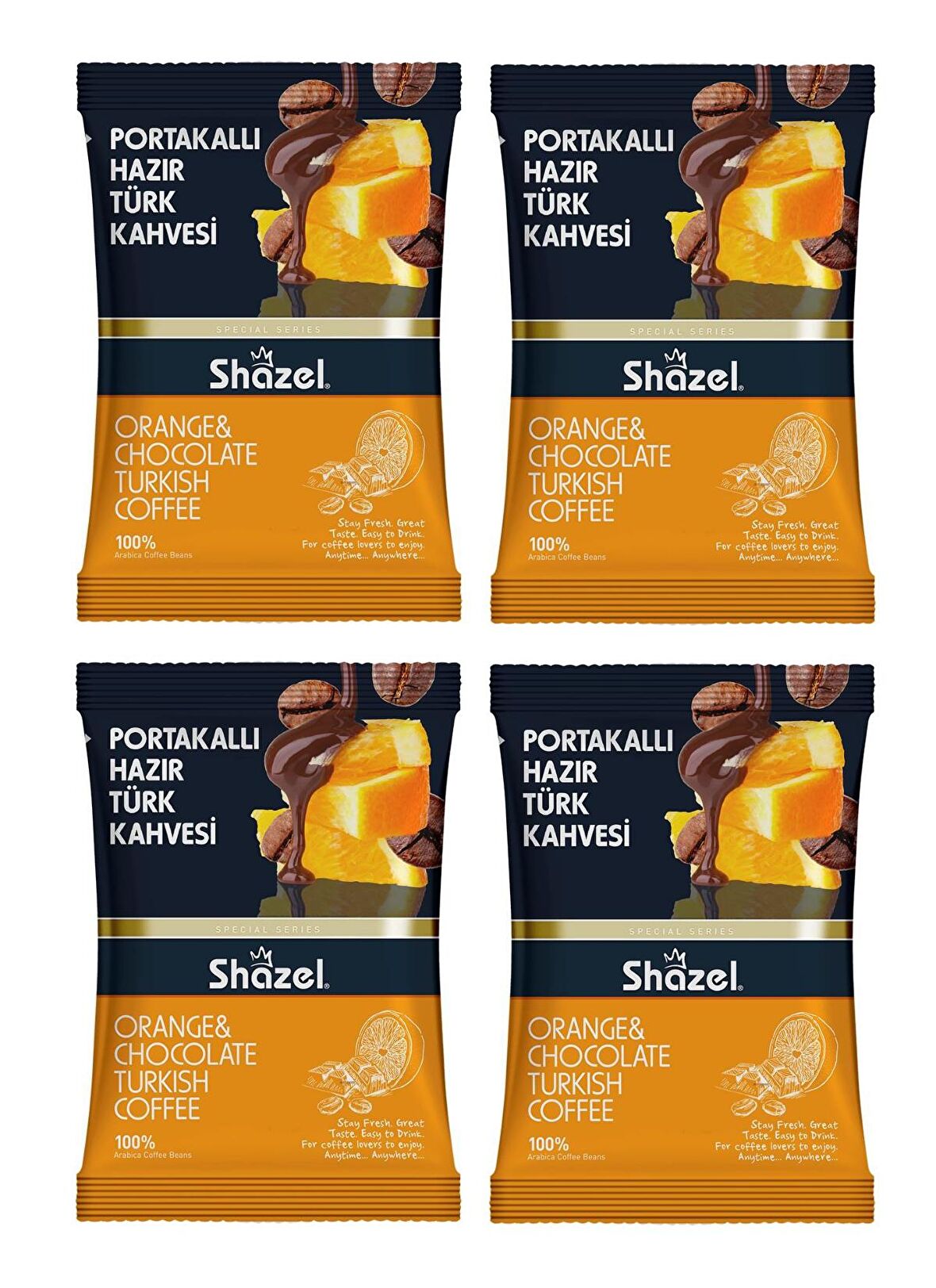 Dola Hazır Portakallı Öğütülmüş Türk Kahvesi 4x100 gr 