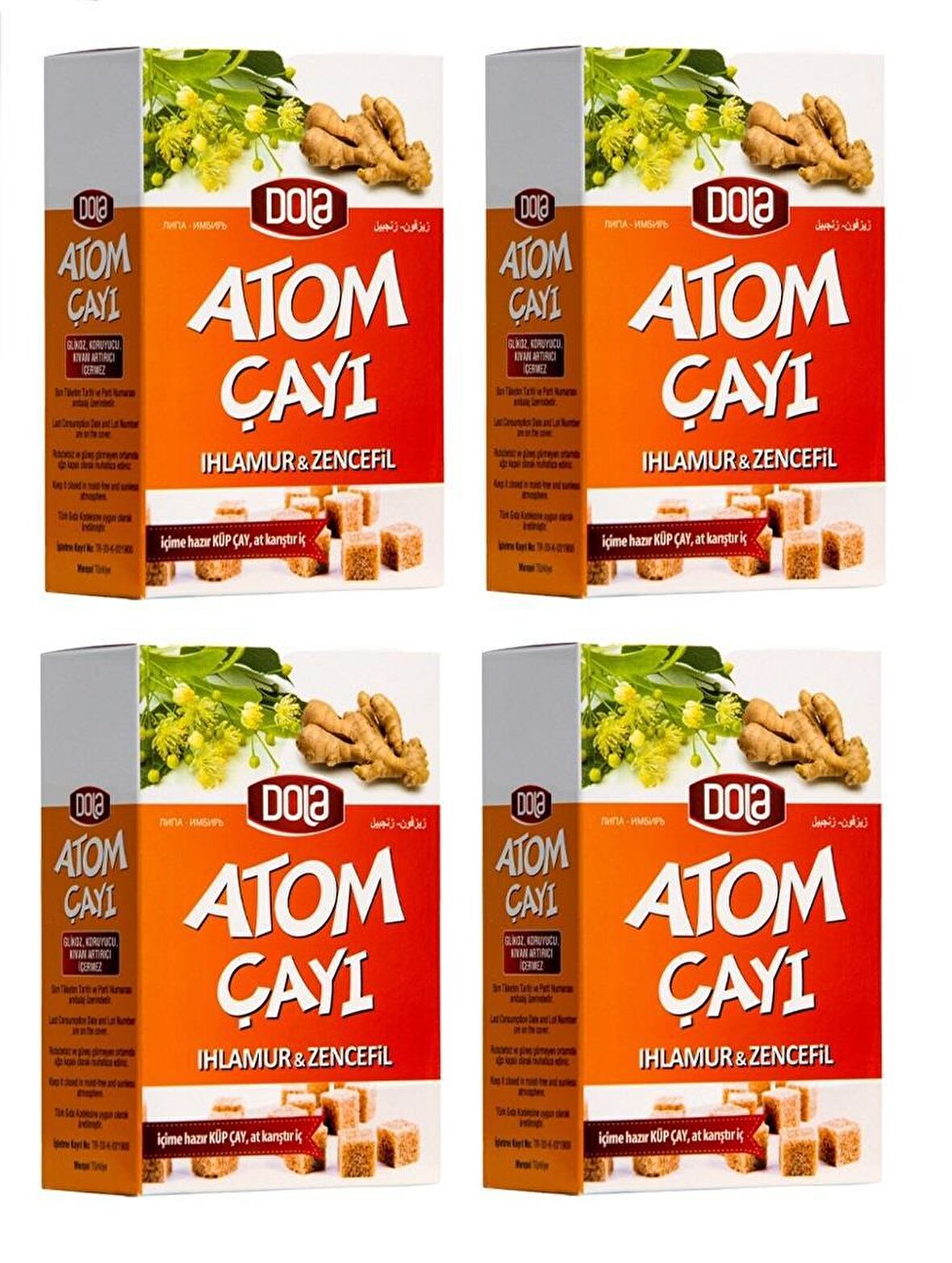 Dola Atom Çayı Ihlamur & Zencefil 135 g 4 Adet