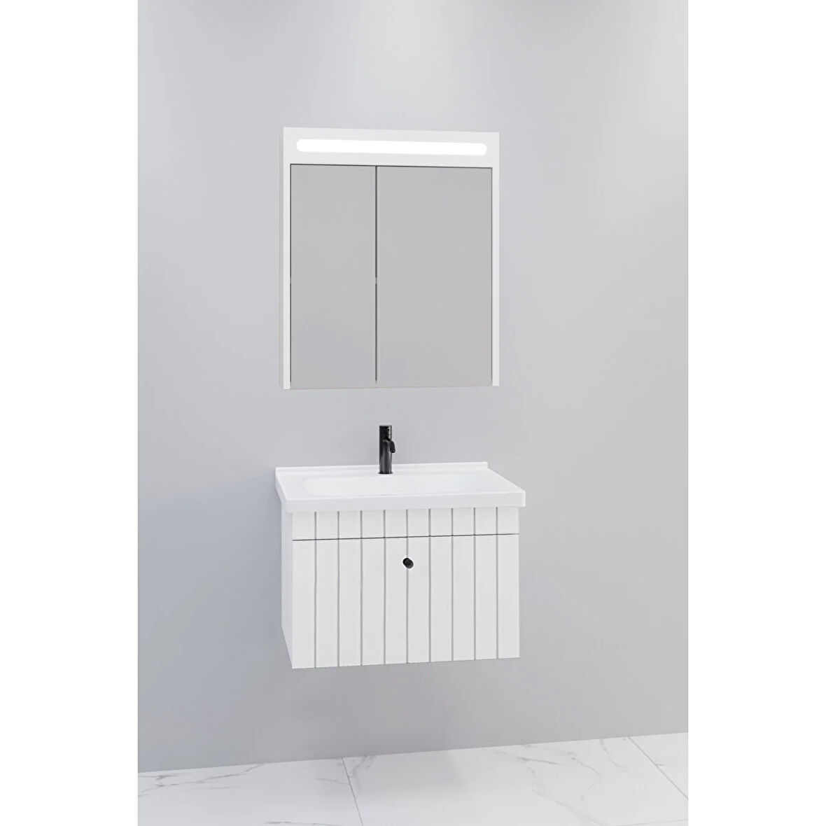 
Alice 65 Cm Banyo Dolabı Npl Led Aynalı - Boy Dolap Hariç