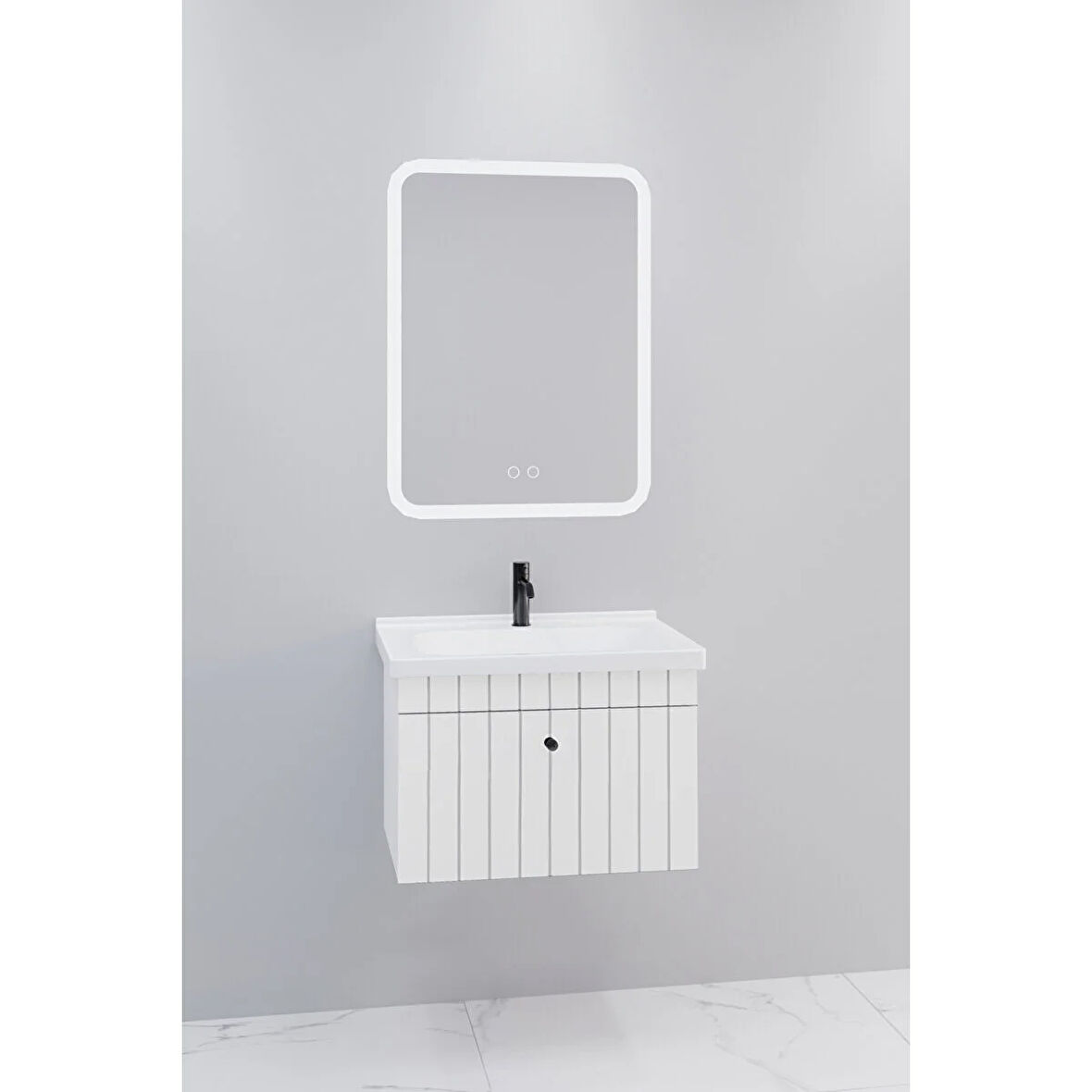 
Alice 65 Cm Banyo Dolabı Cmr Led Aynalı - Boy Dolap Hariç