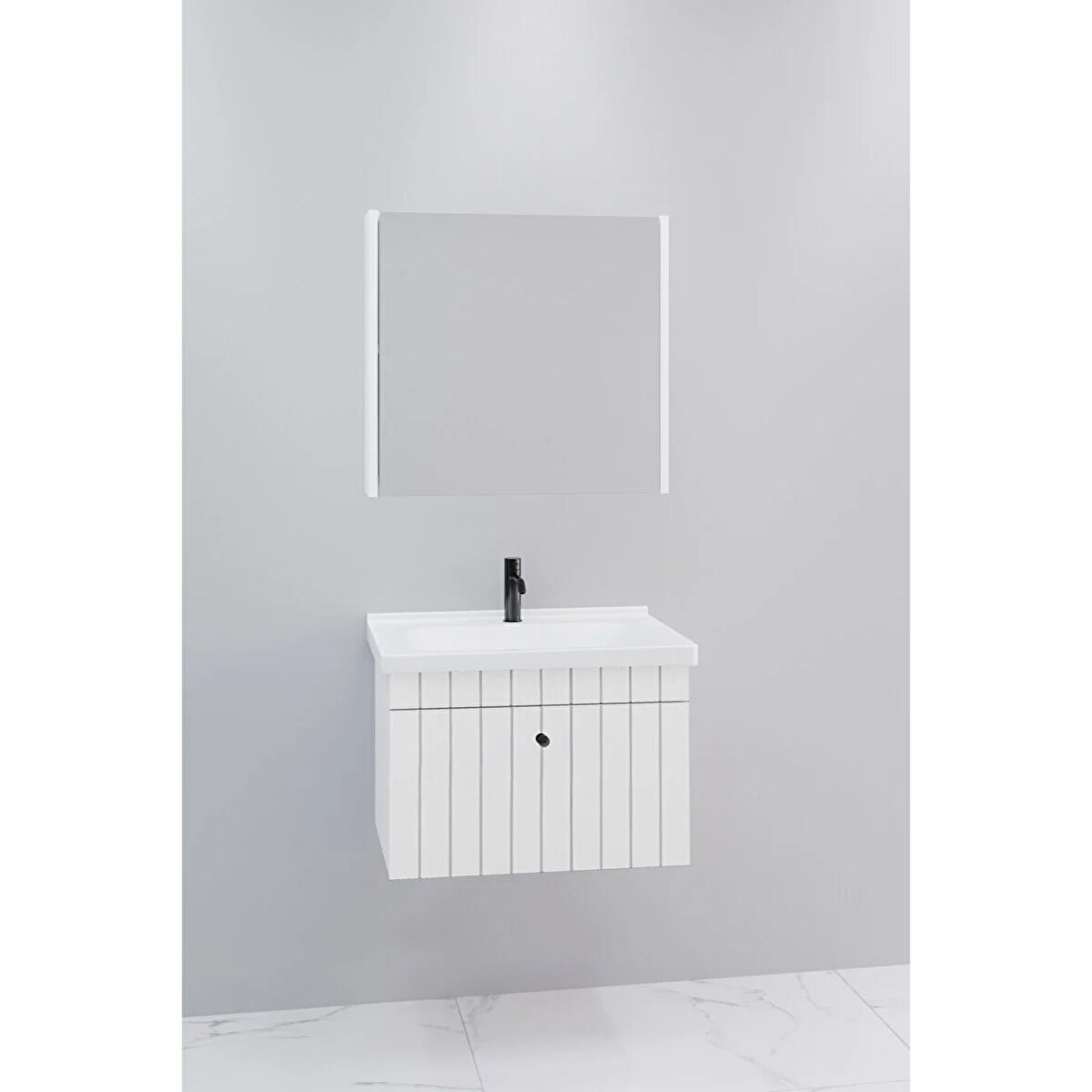 
Alice 65 Cm Banyo Dolabı Bgn Aynalı - Boy Dolap Hariç