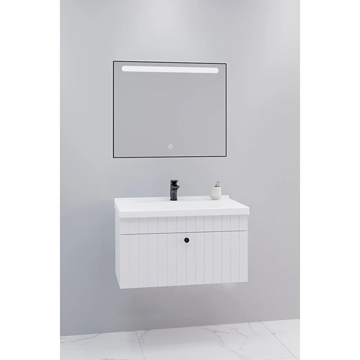 
Alice 80 Cm Banyo Dolabı Lvn Led Aynalı - Boy Dolap Hariç