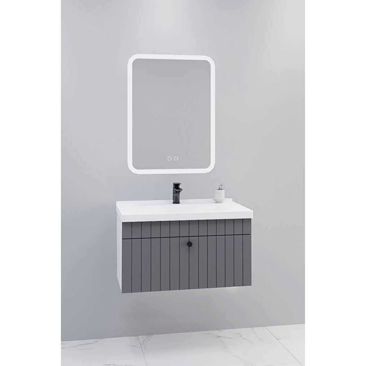 
Alice 80 Cm Banyo Dolabı Cmr Led Aynalı - Boy Dolap Hariç