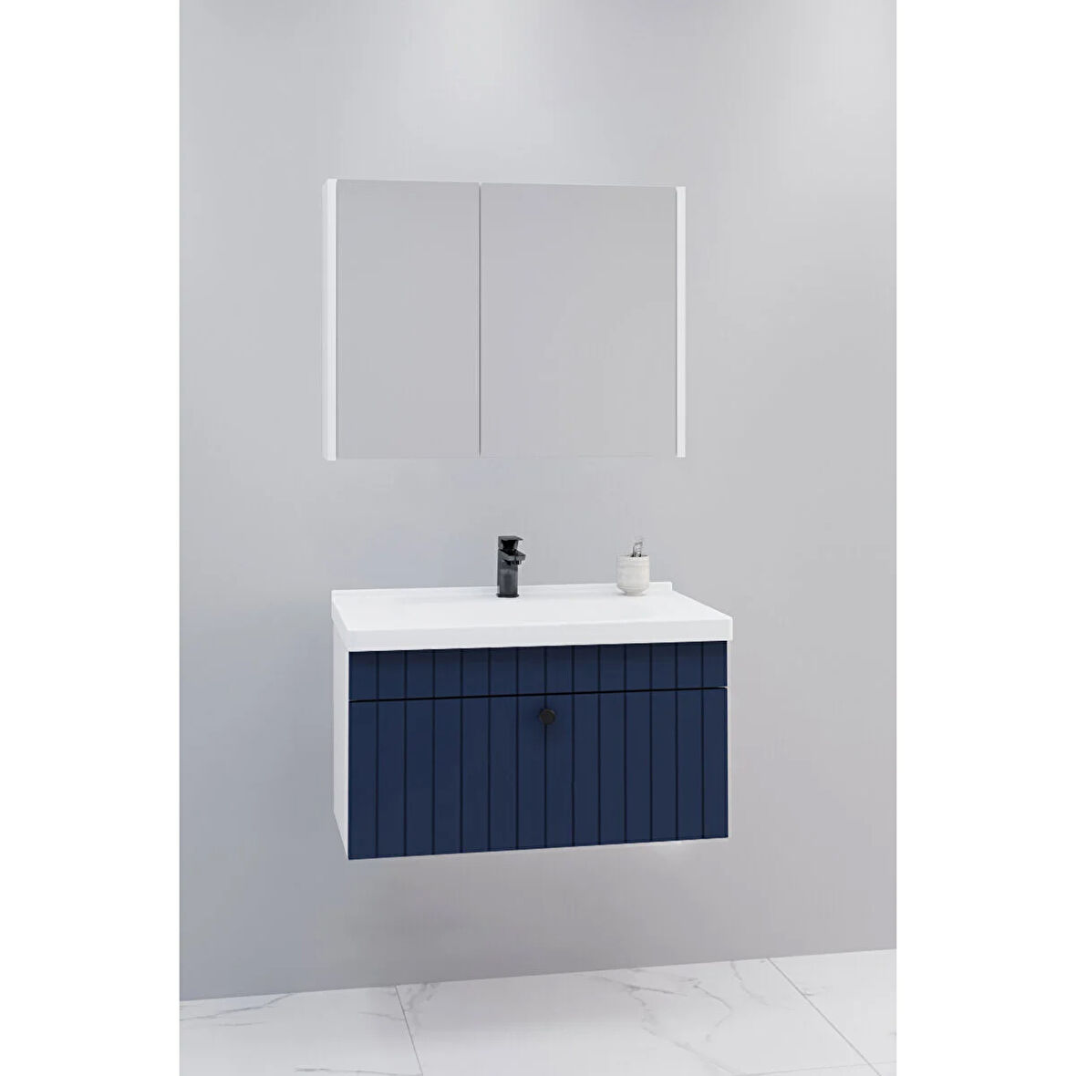 
Alice 80 Cm Banyo Dolabı Bgn Aynalı - Boy Dolap Hariç