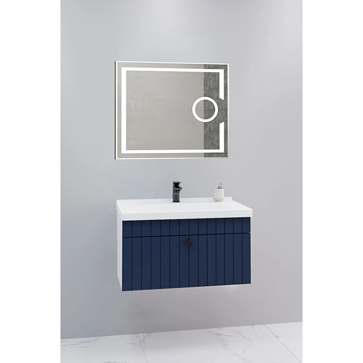 
Alice 80 Cm Banyo Dolabı Kiev Led Aynalı - Boy Dolap Hariç