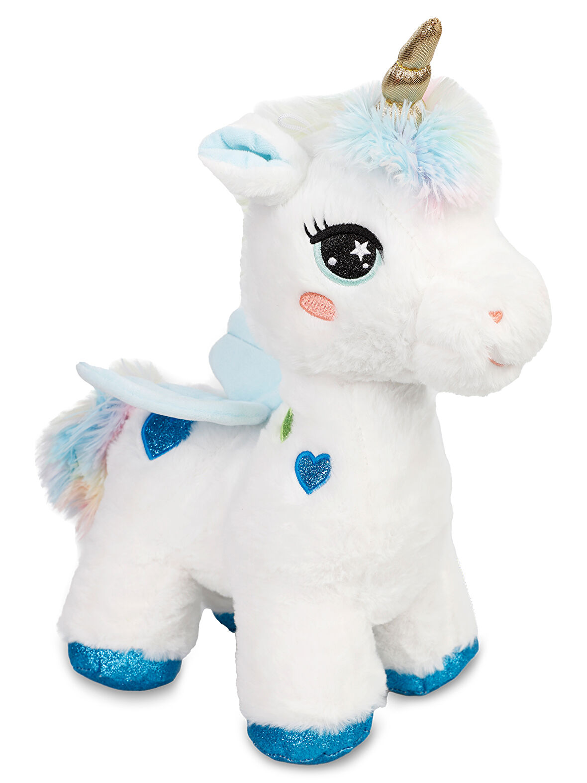 Halley Oyuncak Peluş Unicorn 35 Cm  Beyaz-Mavi