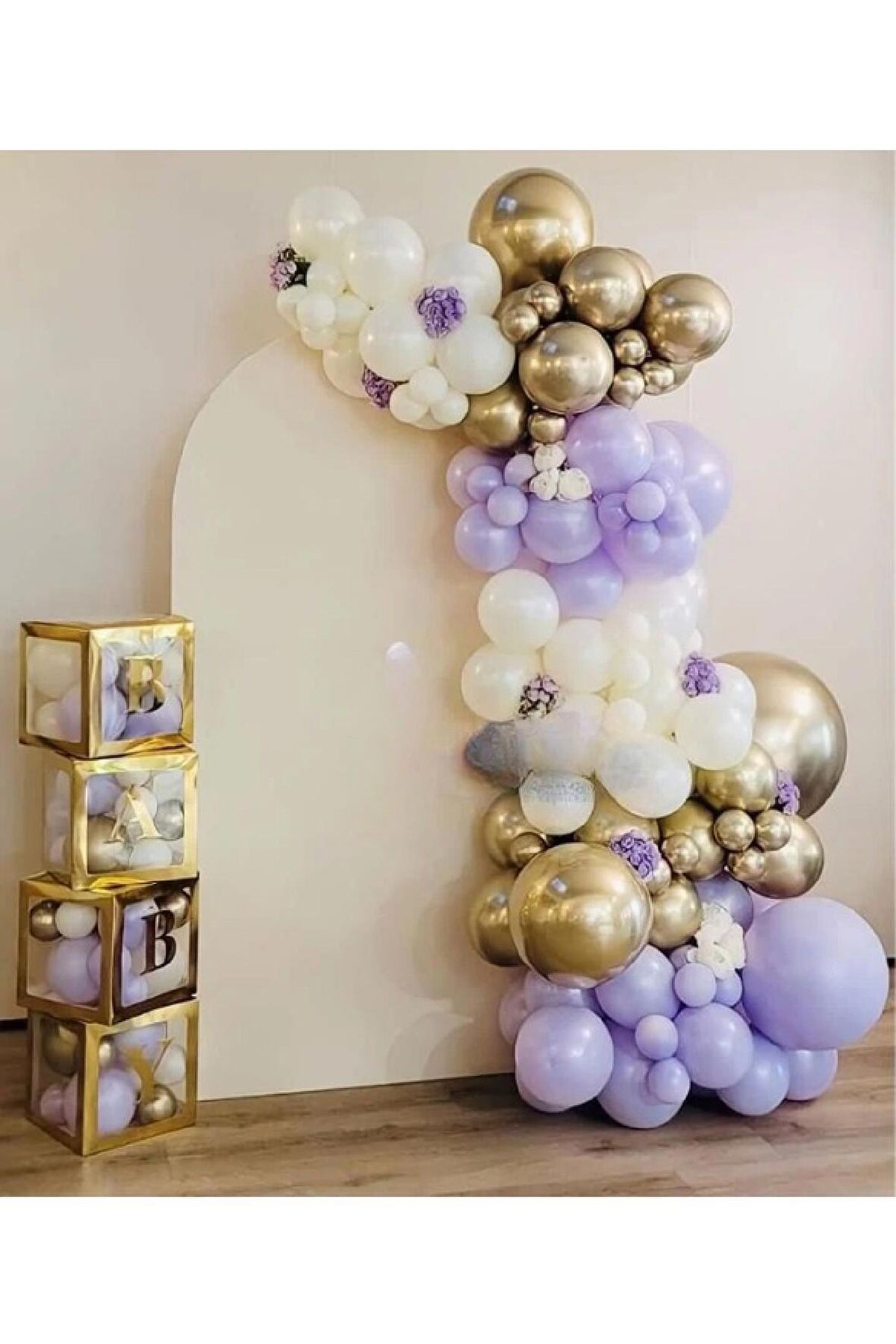 GOLDEN FLOWERS KONSEPT DOĞUM GÜNÜ PARTİ SETİ SÜSÜ
