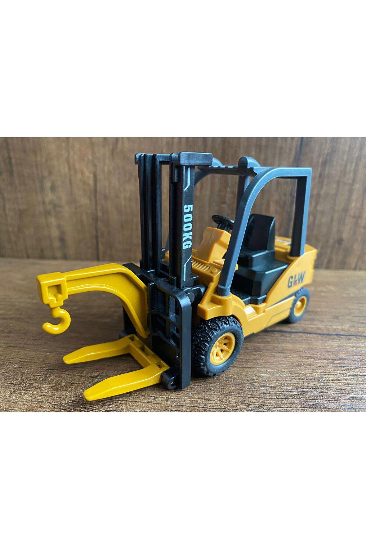 Forklift Diecast Model Iş Makinası Kırılmaz OYUNCAK FORKLİFT İNİP KALKAR