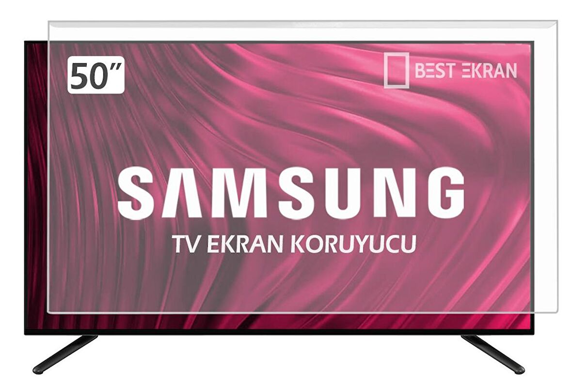 SAMSUNG 50CU7200 TV EKRAN KORUYUCU - Samsung 50" inç 125 Ekran Crystal UHD 4K CU7200