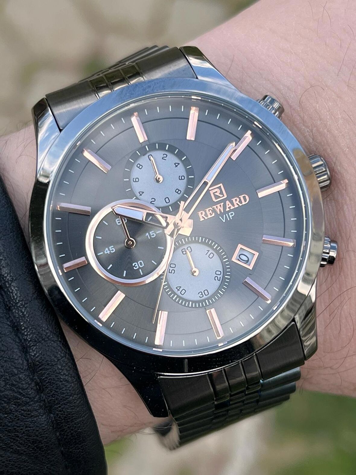 RA144755 Reward İyon Kaplama Kasa Çelik Kordon 3 Atm Suya Dayaknıklı Erkek Kol Saati