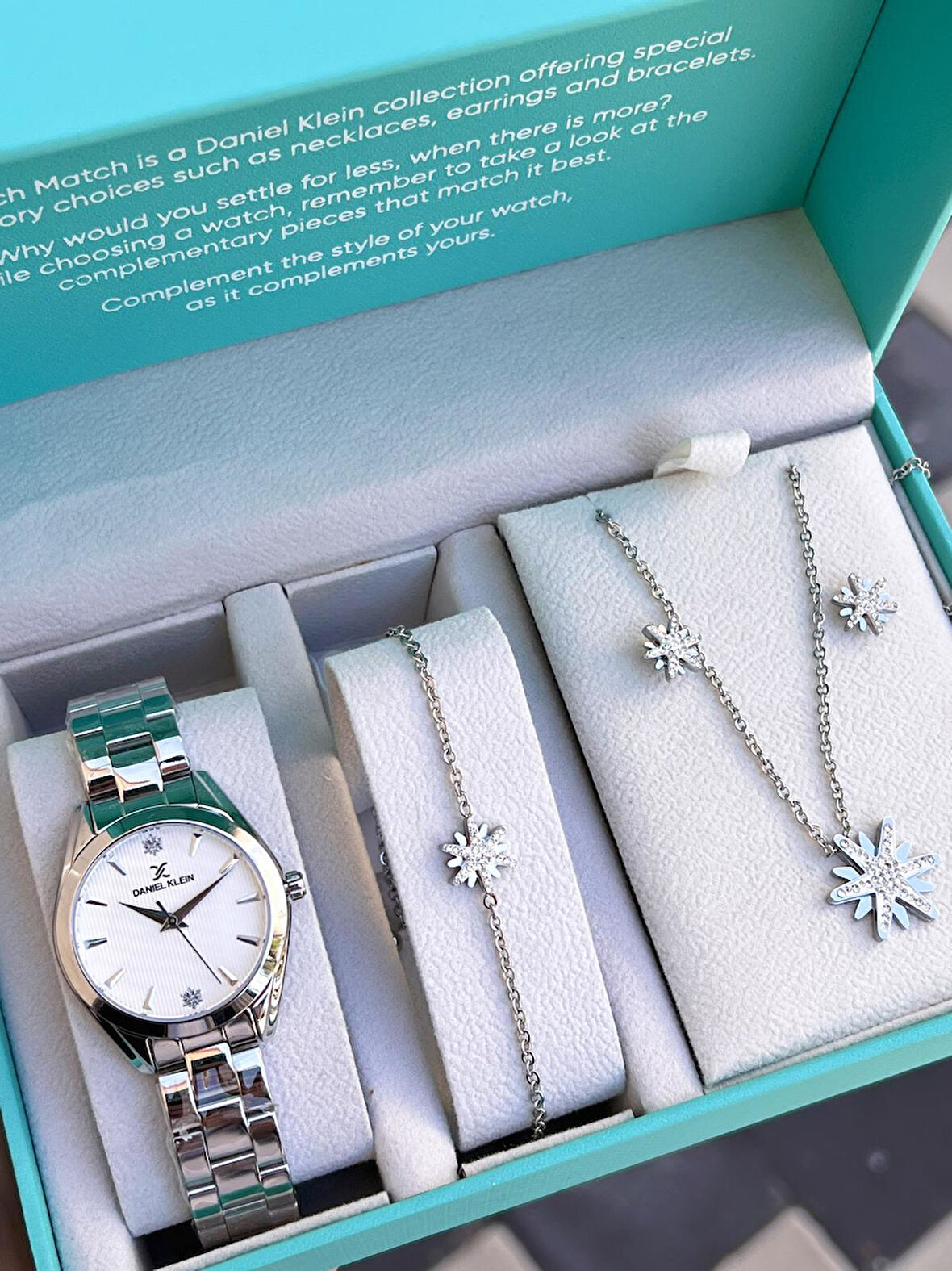 Daniel Klein Çelik Kordon Çelik Takı Seti Hediyeli 2Yıl Garantili 3 Atm Kadın Kol Saati DX13688.1