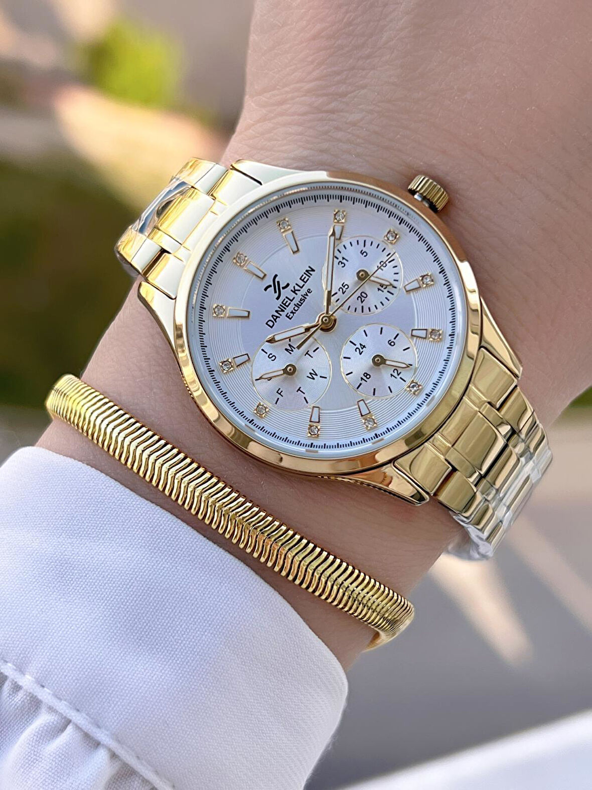 Daniel Klein İç Kadran Fonksiyonları Aktif Çelik Kordon 2 Yıl Garantili Kadın Kol Saati BDK14089.4