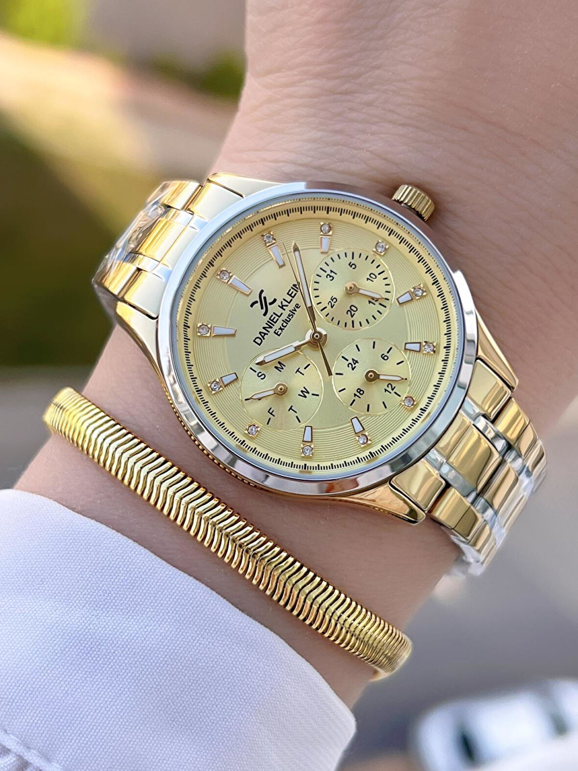 Daniel Klein İç Kadran Fonksiyonları Aktif Çelik Kordon 2 Yıl Garantili Kadın Kol Saati BDK14089.6