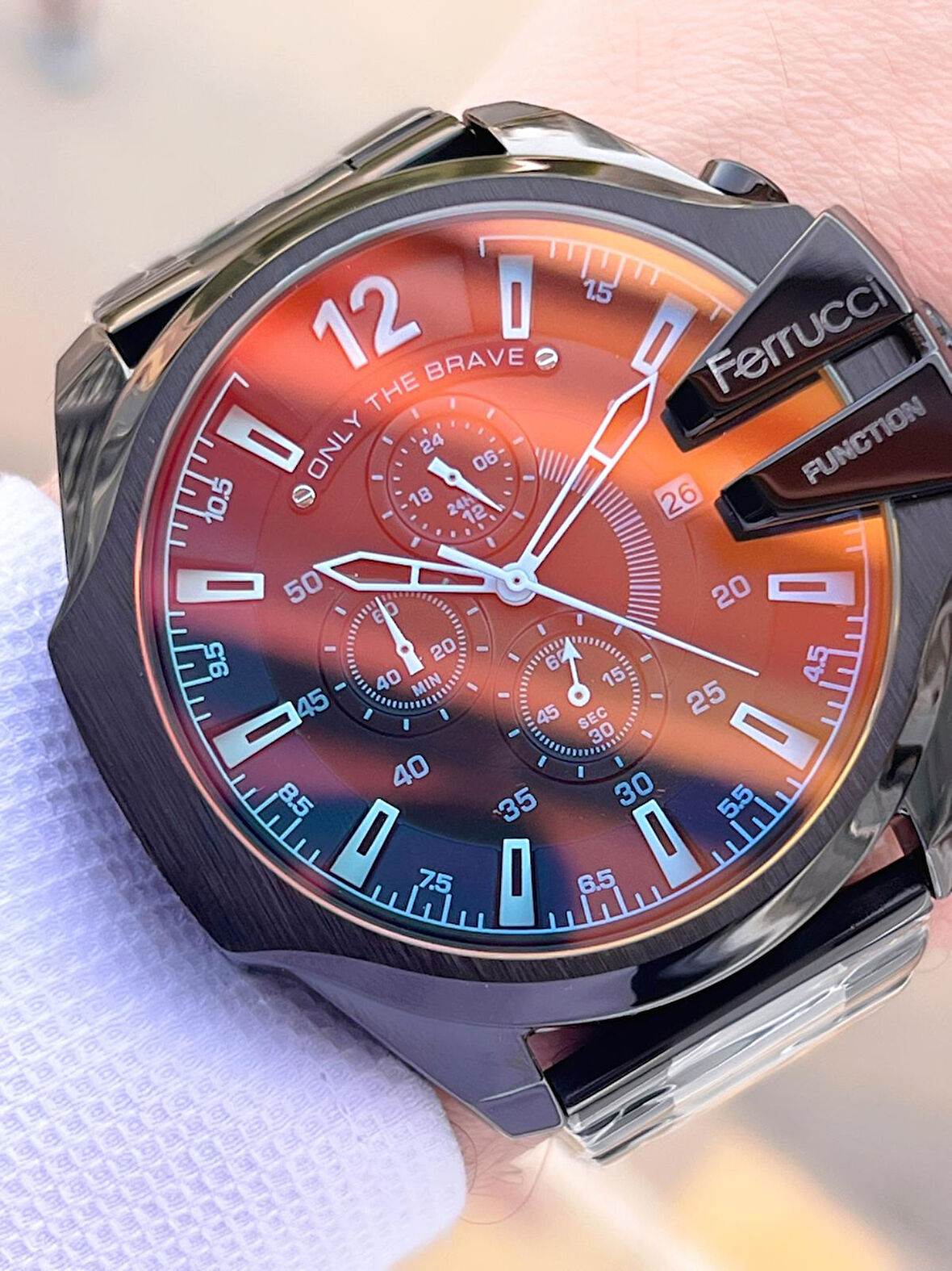 Ferrucci Diesel Kasa Çelik Kordon İç Kadran Özellikleri Aktif 2 Yıl Garantili Erkek Kol Saati E.FC05