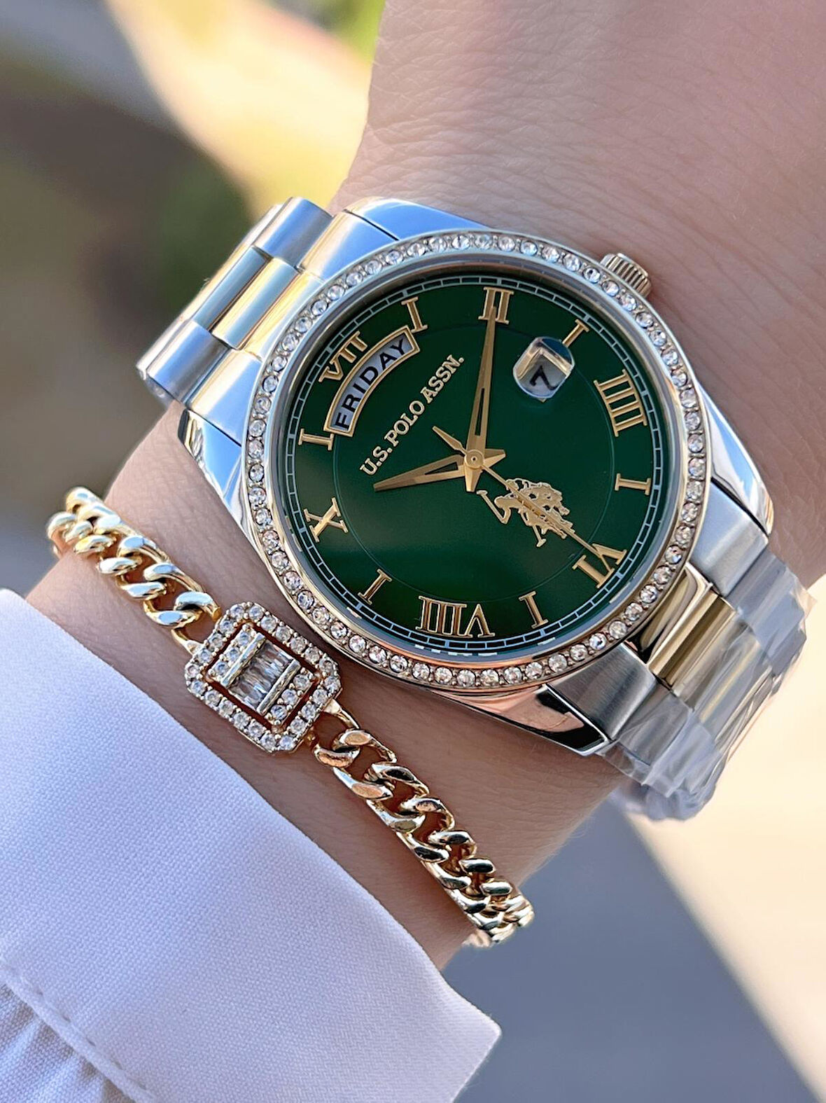 U.s.Polo Assn Çelik Kordon İç Fonksiyonları Aktif 5 Atm 2 Yıl Garantili Kadın Kol Saati UA.2054.S04