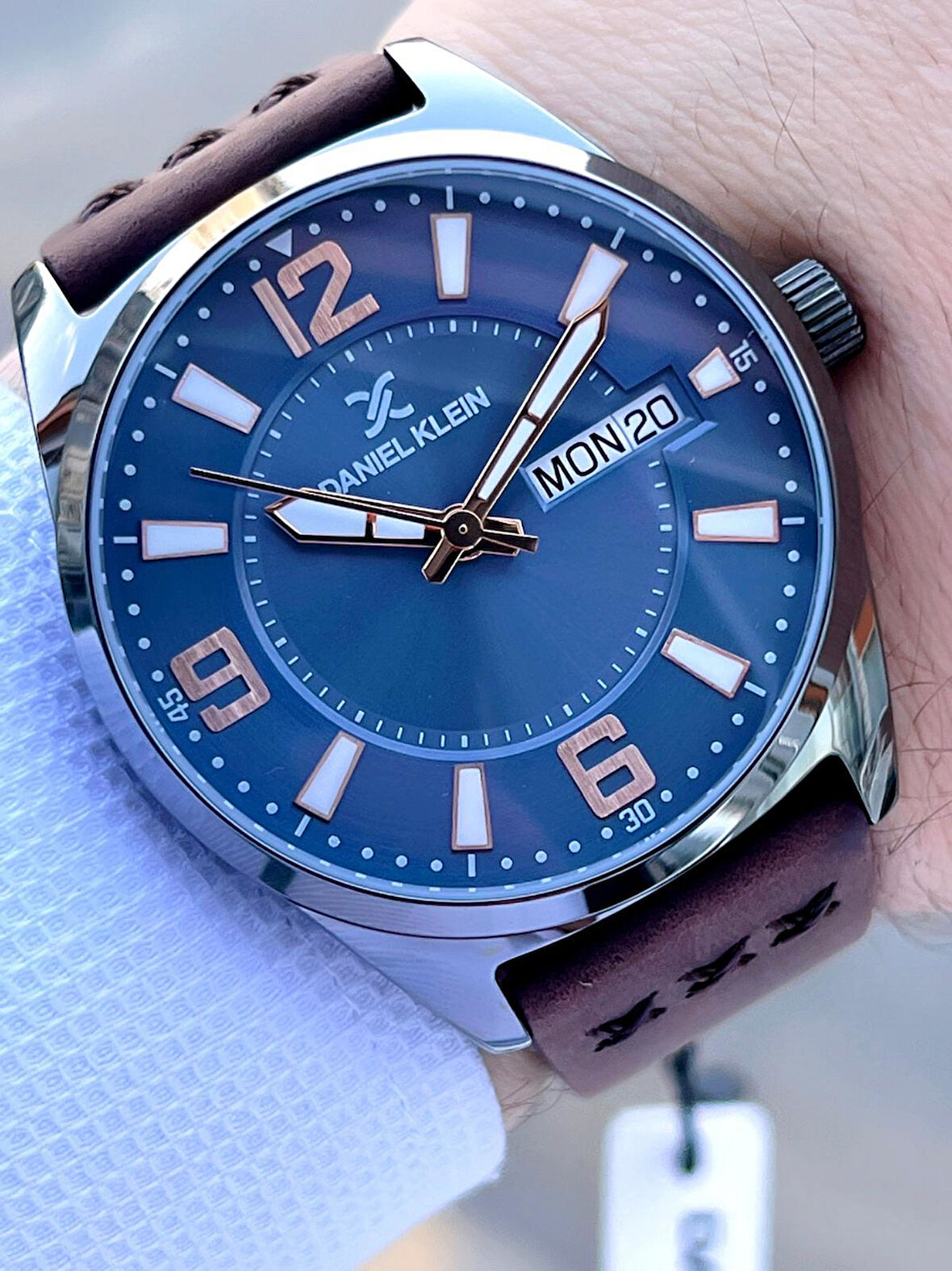 Daniel Klein Deri Kordon 3 Atm Suya Dayanıklı Nişan Ve Damat İçin Erkek Kol Saati EDK.13668-5