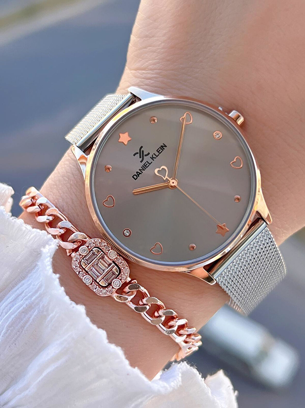 Daniel Klein Hasır Kordon 2 Yıl Garantili 3 Atm Suya Dayanıklı Kadın Kol Saati BDK.1.12789.4