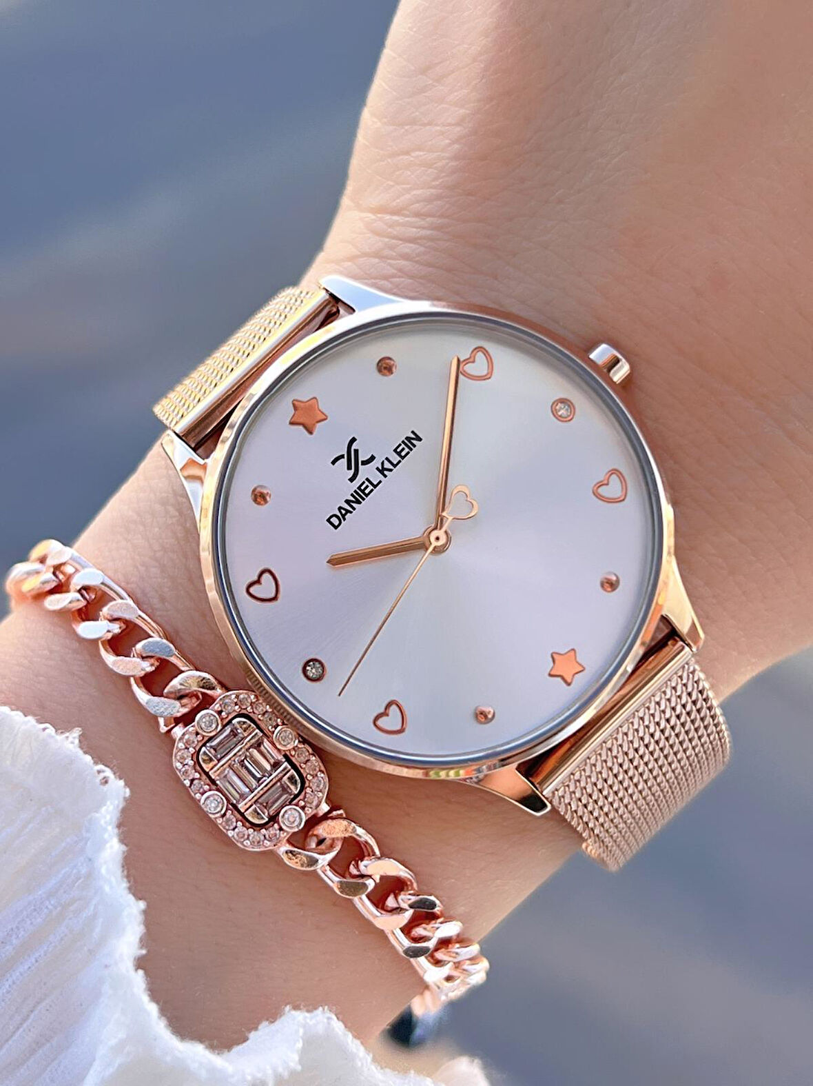 Daniel Klein Hasır Kordon 2 Yıl Garantili 3 Atm Suya Dayanıklı Kadın Kol Saati BDK.1.12789.3