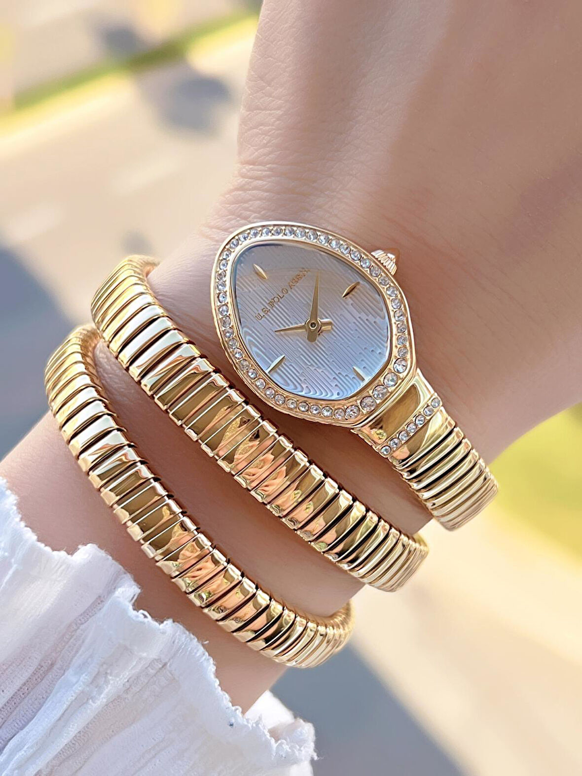 U.S.Polo Assn. Çelik Kordon Ve Kasa Kararma Renk Atma Yapmaz 2 Yıl Garantili Kadın Kol Saati MDL.02