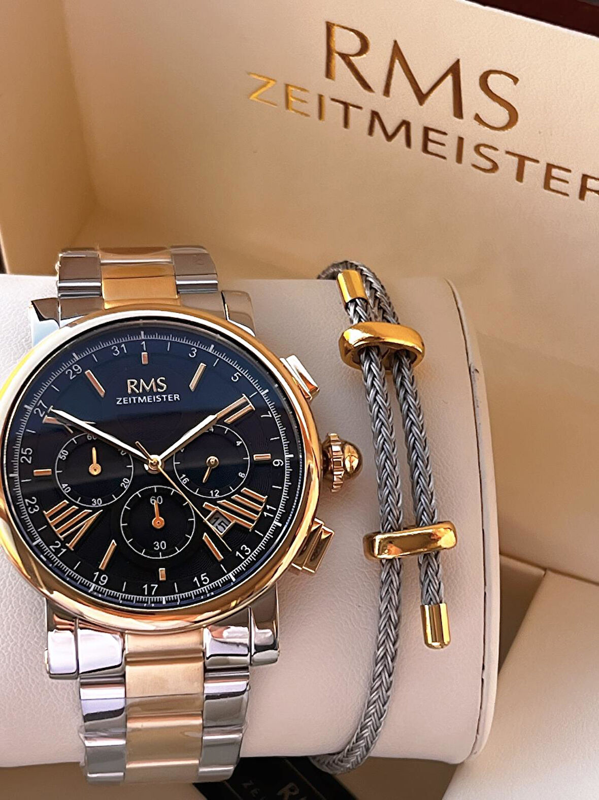 RMS Romanson İç Fonksiyonları Aktif  Özel Seri Kararmaz Renk Atmaz 5 Atm Erkek Kol Saati AG2058.05