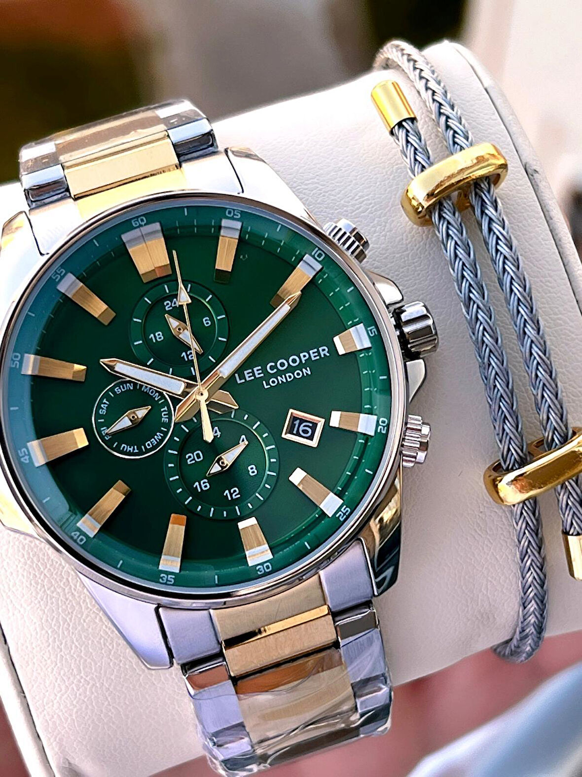 Lee Cooper İtalyan Tasarım Bileklik Hediyeli 2 Yıl Garantili 5 Atm Erkek Kol Saati ELC.08327.270