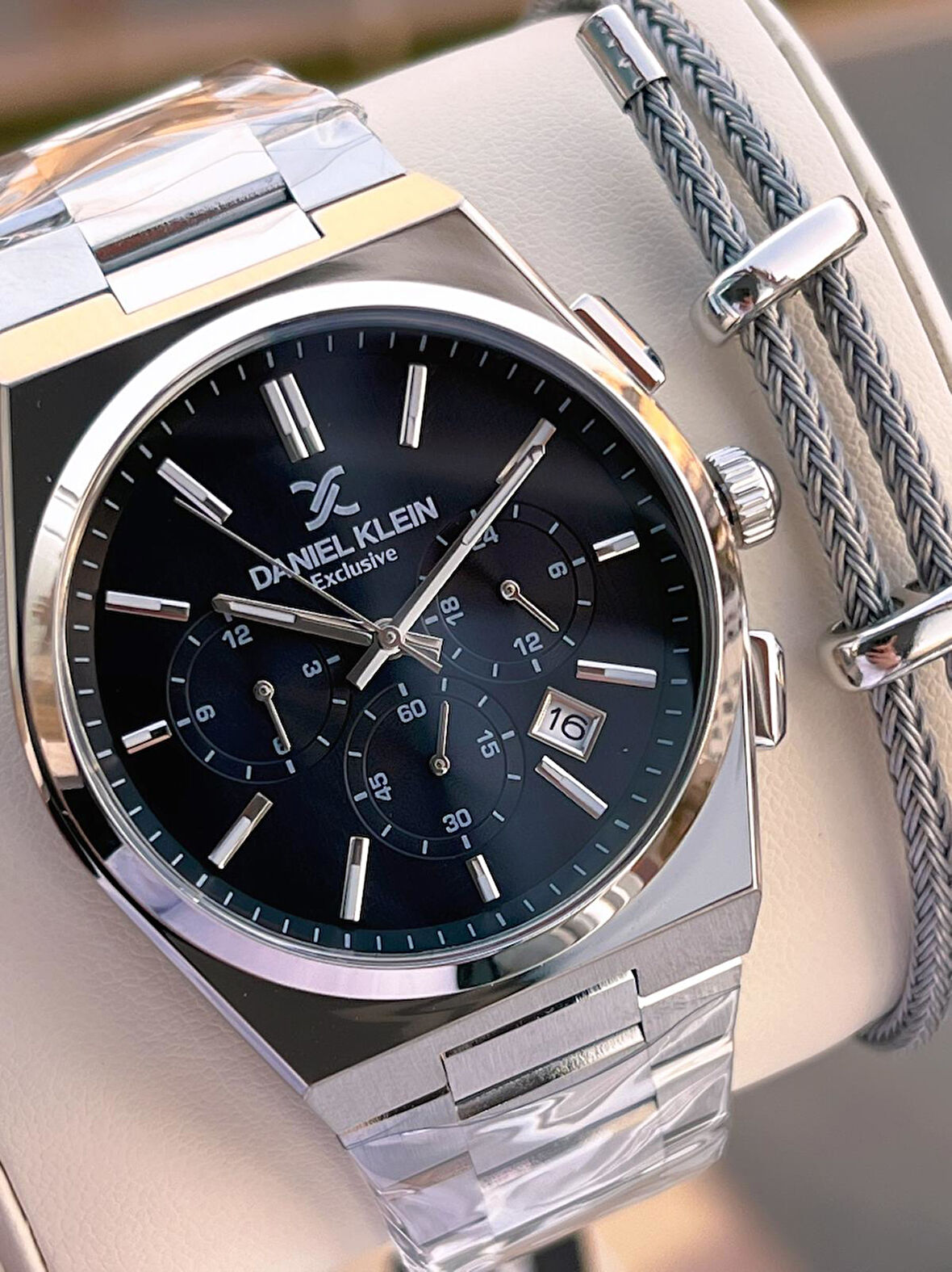 Daniel Klein Prx Kasa Kronometreli İtalyan Tasarım Bileklik Hediyeli Garantili Erkek Kol Saati PRx.2