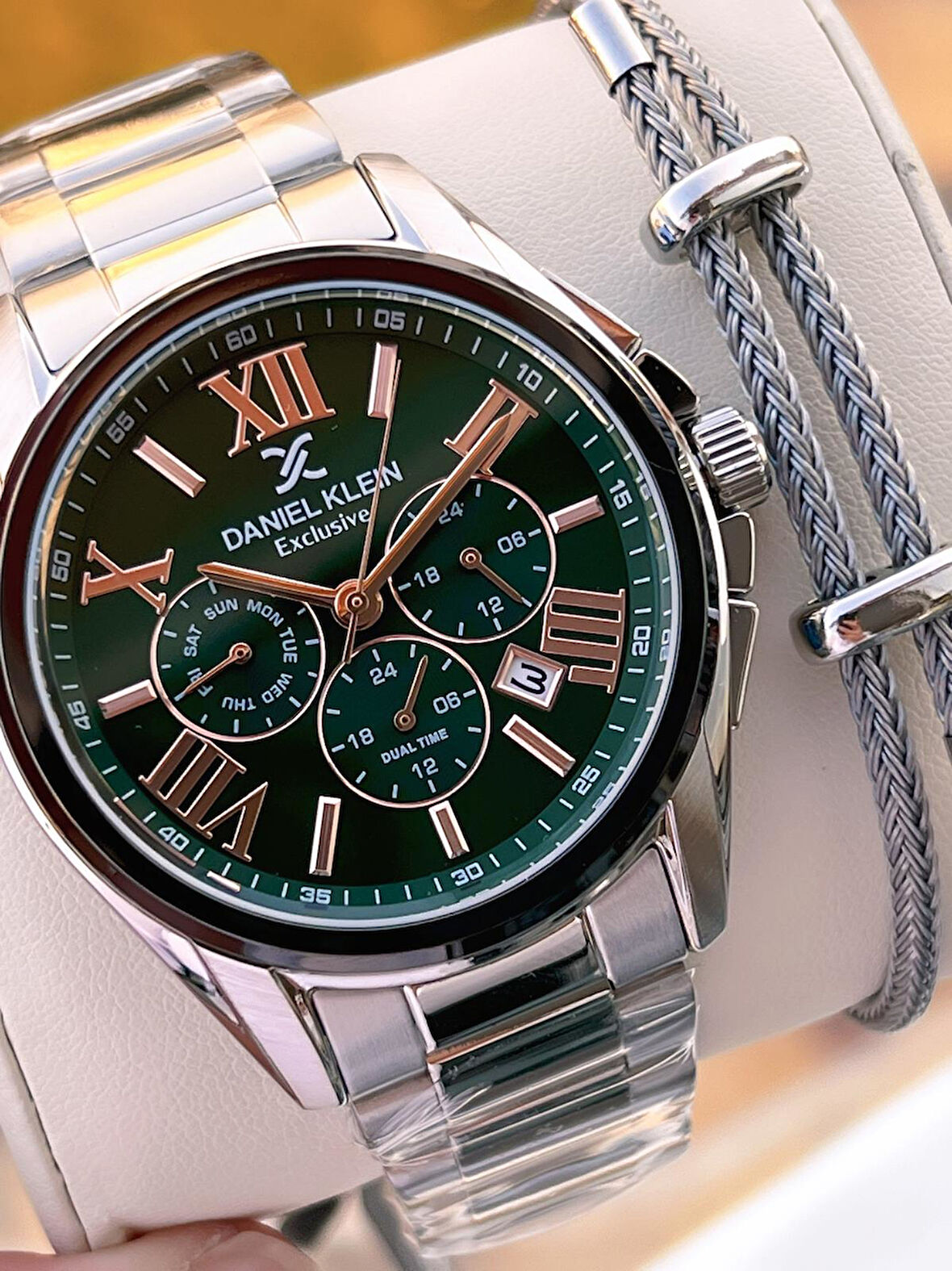 Daniel Klein Roma Rakamlı İç Kadran Fonksiyonları Aktif 2 Yıl Garantili Erkek Kol Saati EDK.14222.3