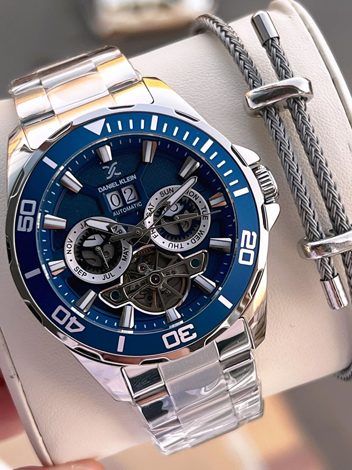 Daniel Klein Otomatik Mekanizma Takvimli Kadran Kadranlı 2 Yıl Garantili Erkek Kol Saati OTM.13754.6