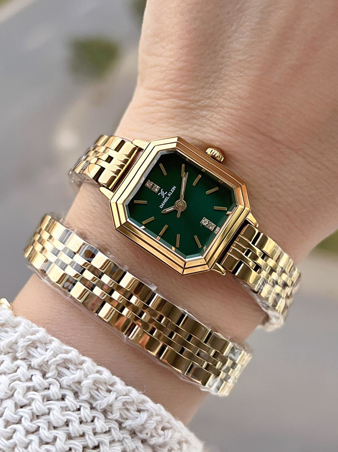 Daniel Klein Dolamalı Çelik Kordonlu 2 Yıl Garantili 3 Atm Suya Dayanıklı Kadın Kol Saati+Bileklik 2