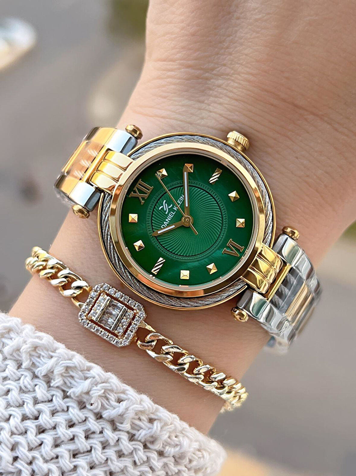 Daniel Klein Çelik Kordonlu 2 Yıl Garantili 3 Atm Suya Dayanıklı Kadın Kol Saati+Bileklik BD.10070.4