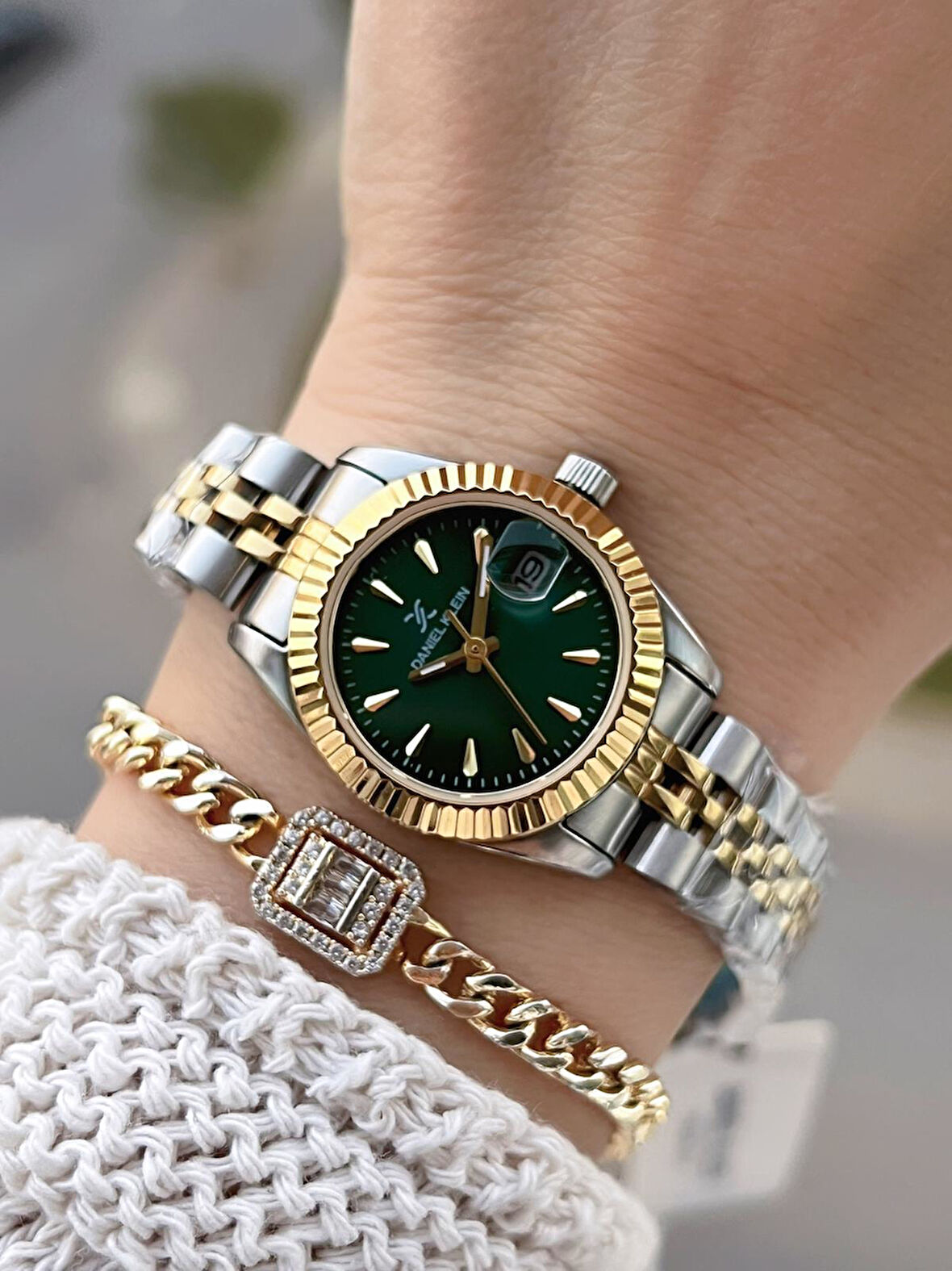 Daniel Klein Çelik Kordonlu 2 Yıl Garantili 3 Atm Suya Dayanıklı Kadın Kol Saati+Bileklik BD.10030.5