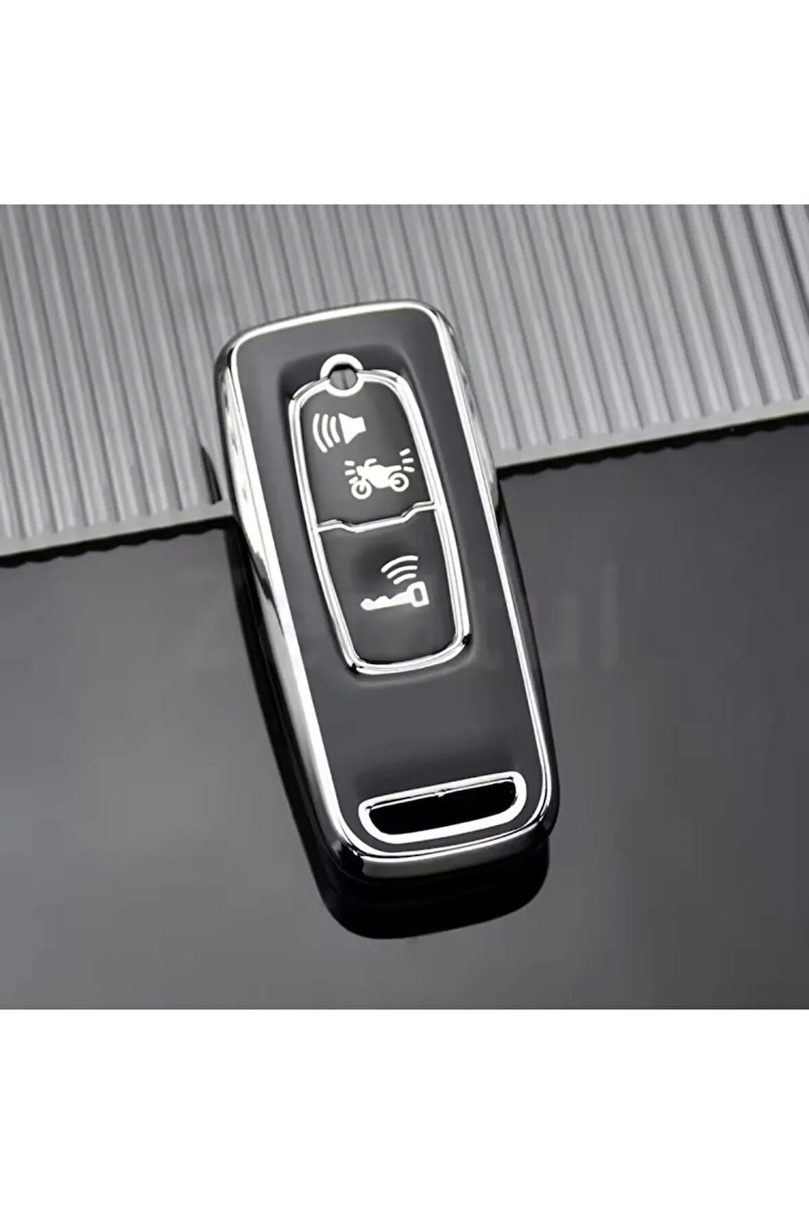 Honda Forza 2023-2024-2025 Anahtar Kılıfı Siyah-Silver