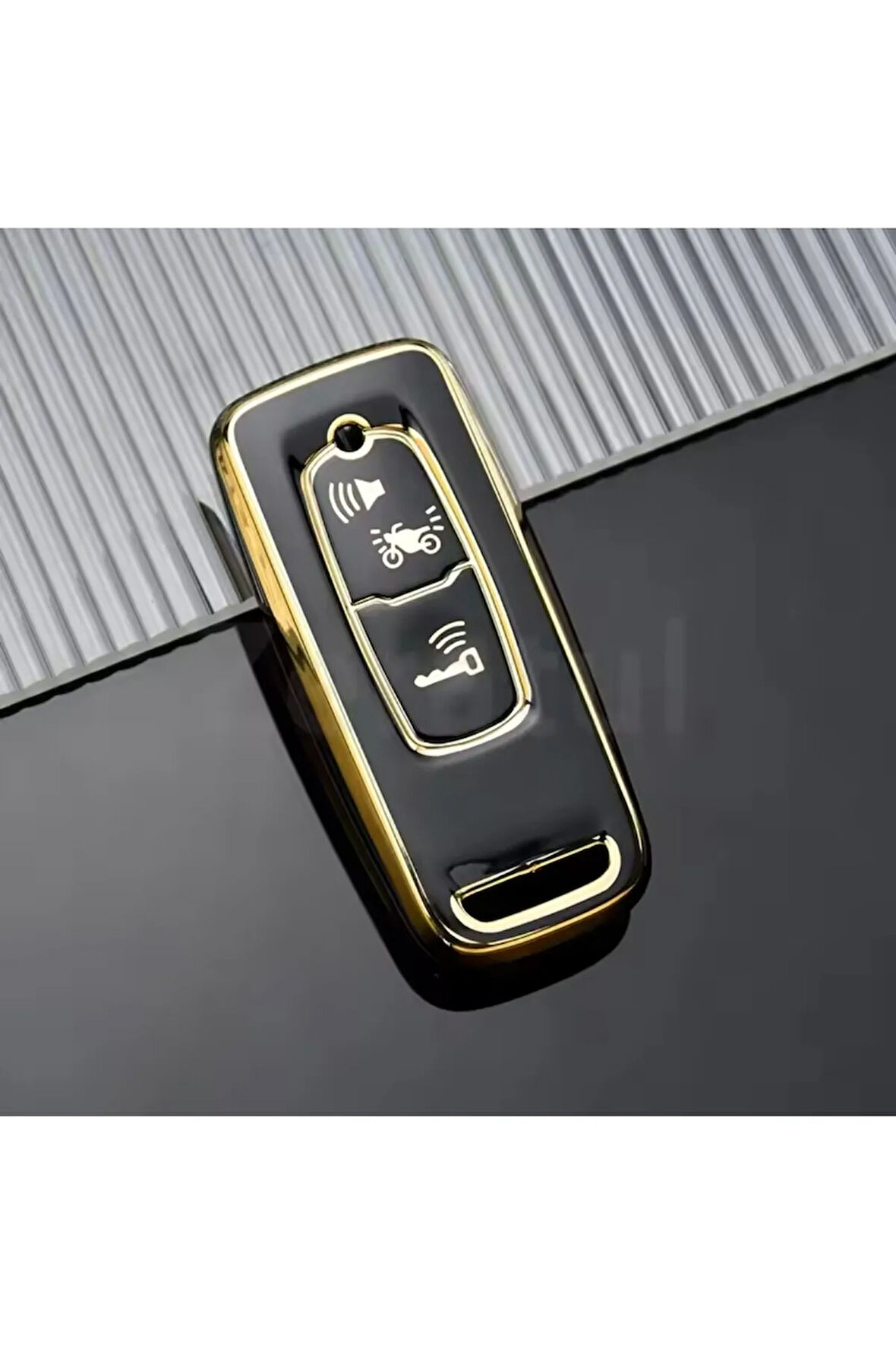 Honda Forza 2023-2024-2025 Anahtar Kılıfı Siyah-Gold