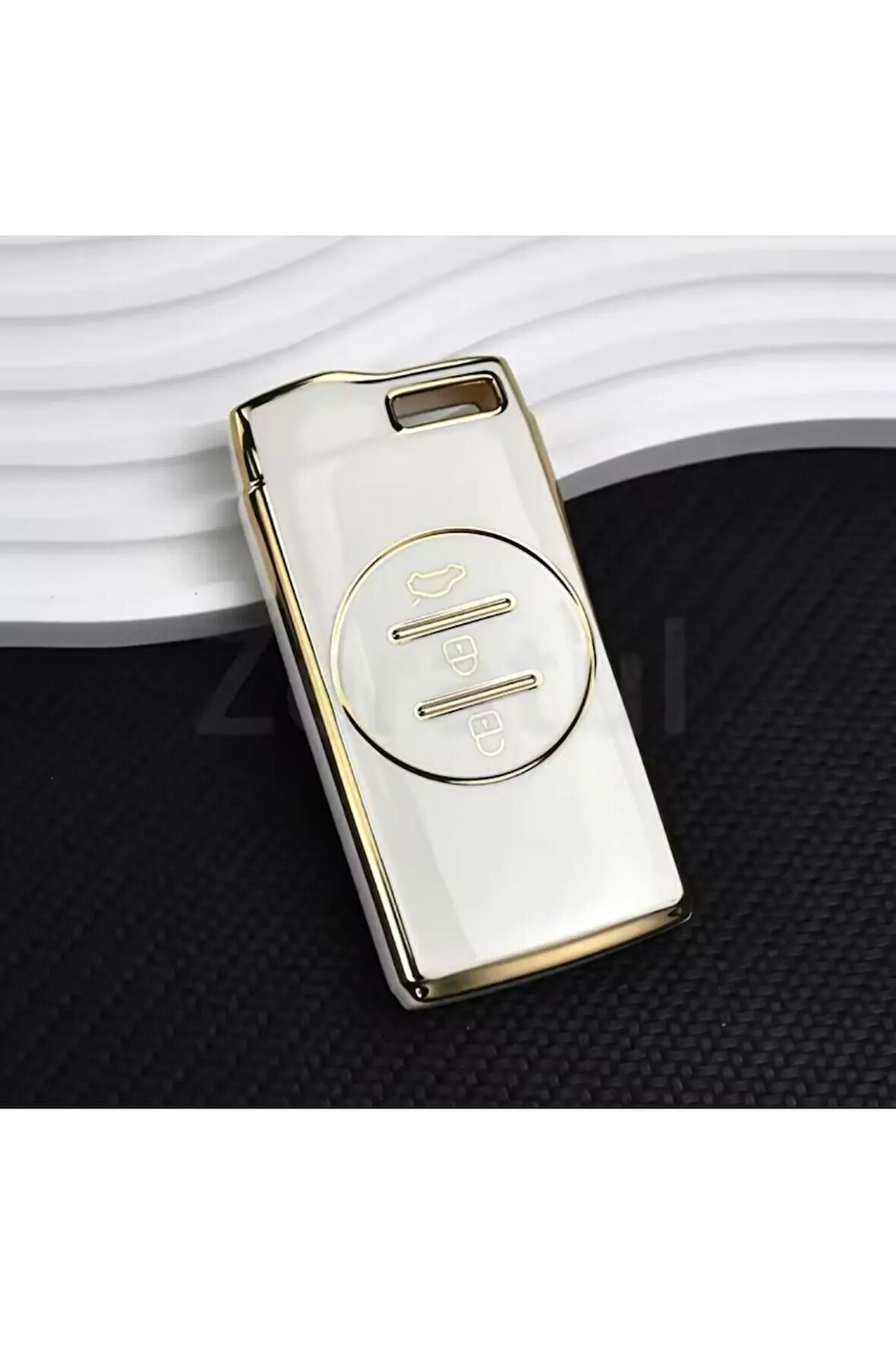 Chery Tiggo 7 Pro Anahtar Kılıfı Beyaz-Gold