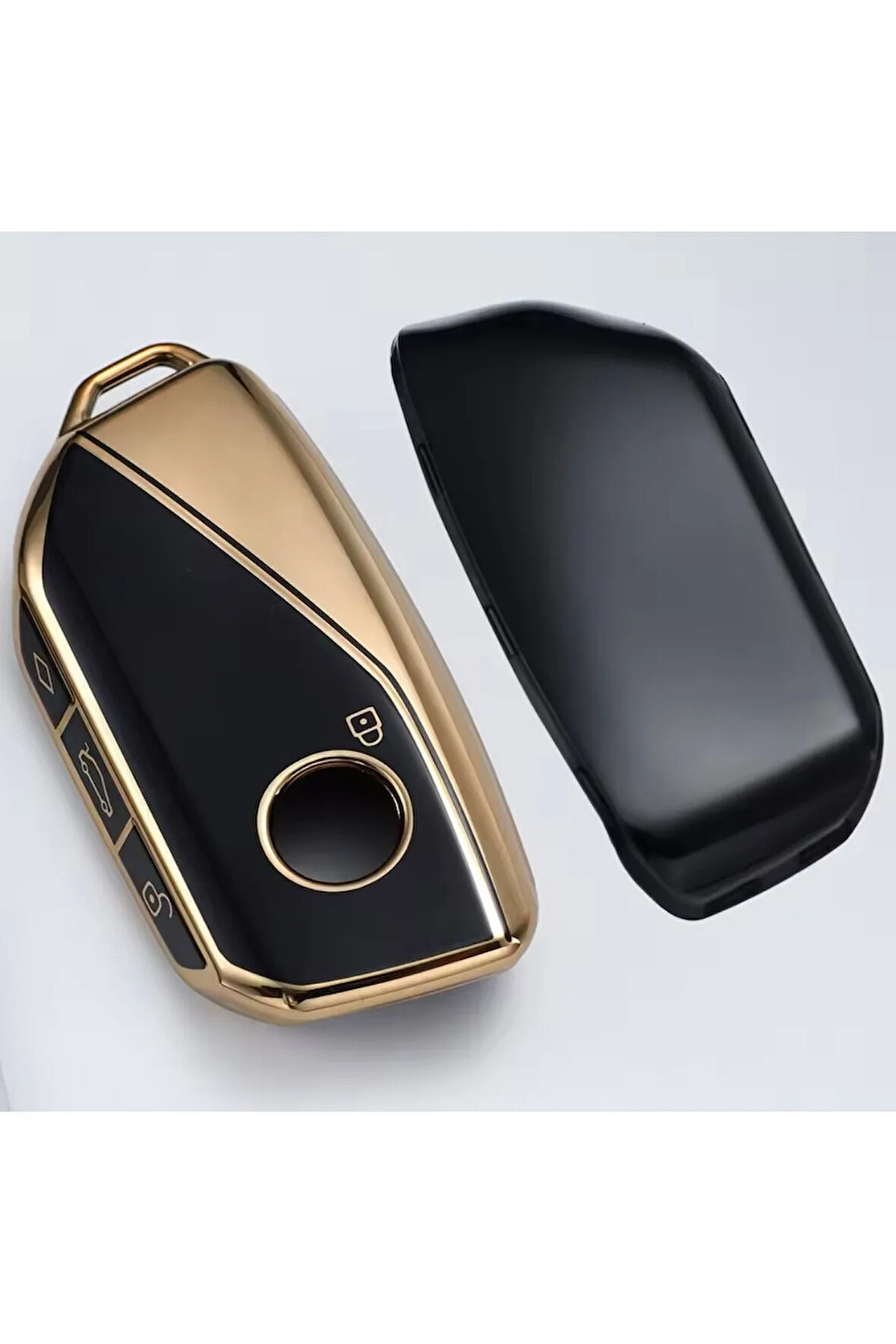 BMW 2 Serisi U06 Anahtar Kılıfı Siyah-Gold 2022-2025
