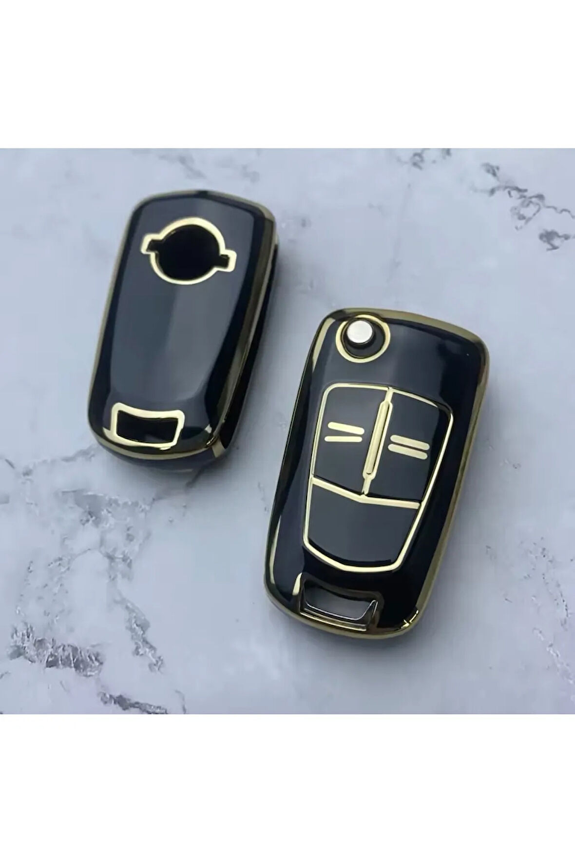 Opel Vectra C Anahtar Kılıfı Siyah-Gold